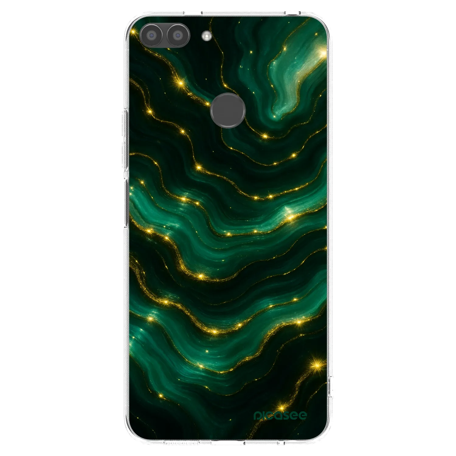 Picasee διαφανής θήκη σιλικόνης Huawei P Smart - Emerald