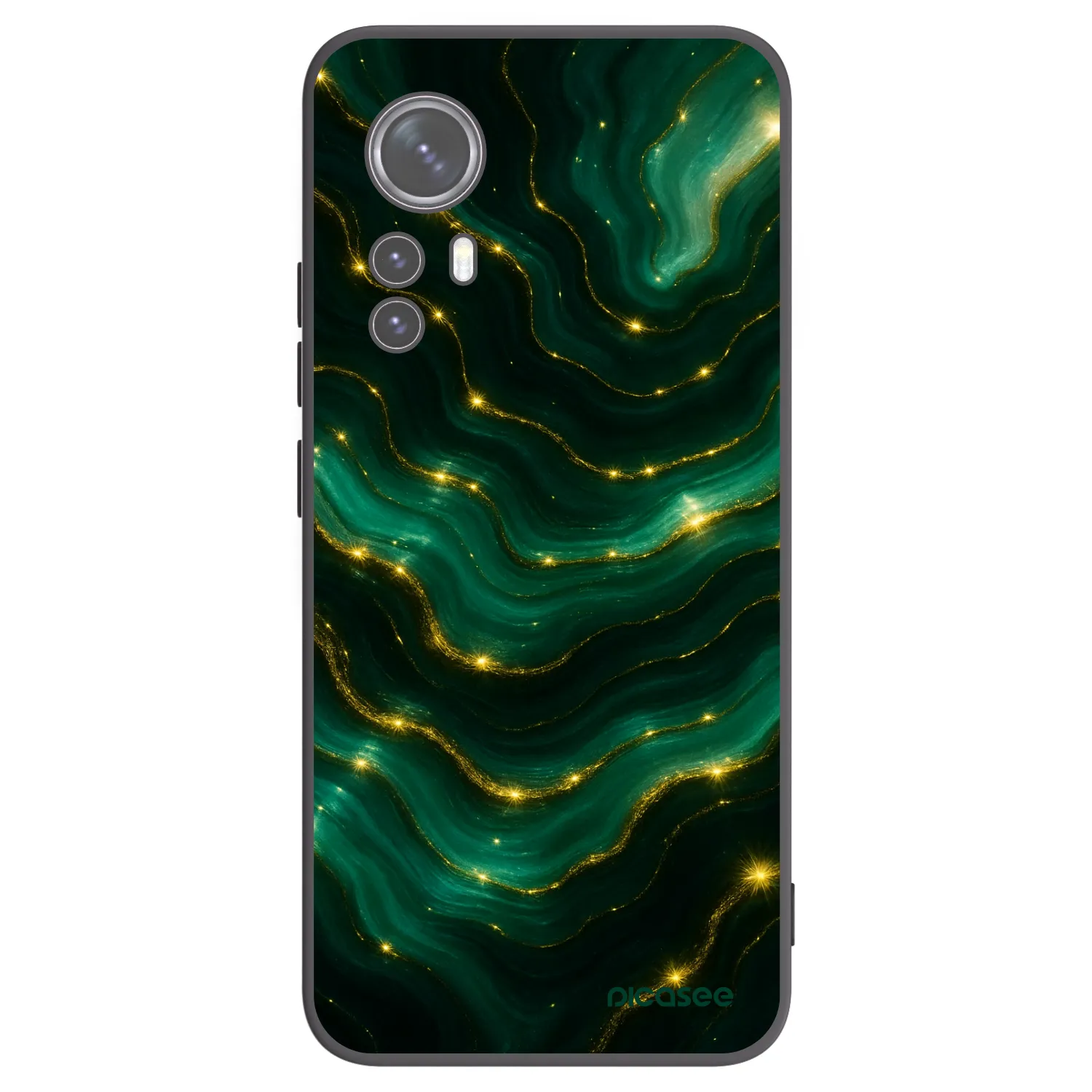 Picasee Μαύρη θήκη σιλικόνης για Xiaomi 12X - Emerald