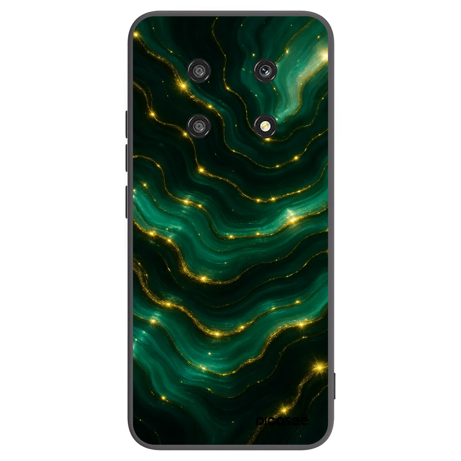 Picasee Μαύρη θήκη σιλικόνης για Honor Magic4 Lite 5G - Emerald