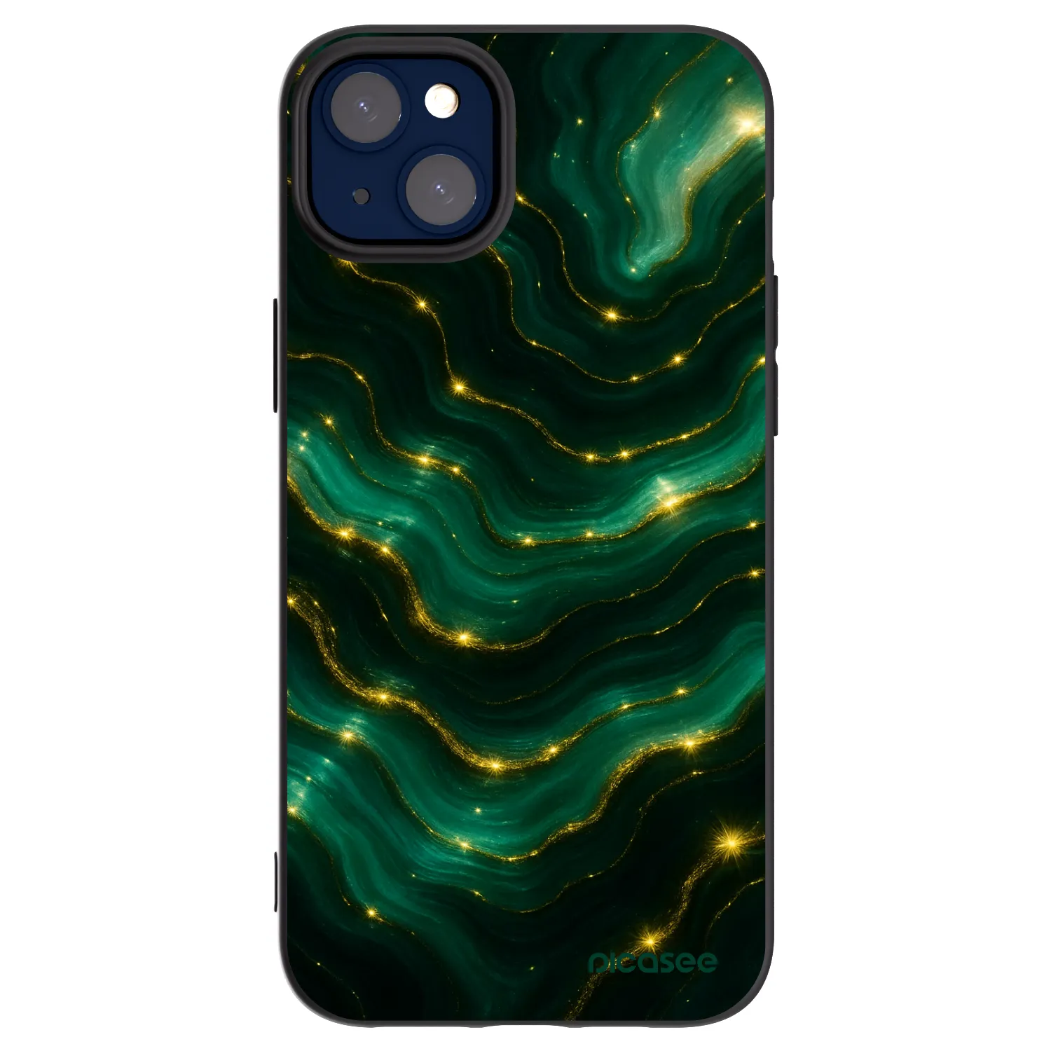 Picasee Μαύρη θήκη σιλικόνης για Apple iPhone 14 Plus - Emerald