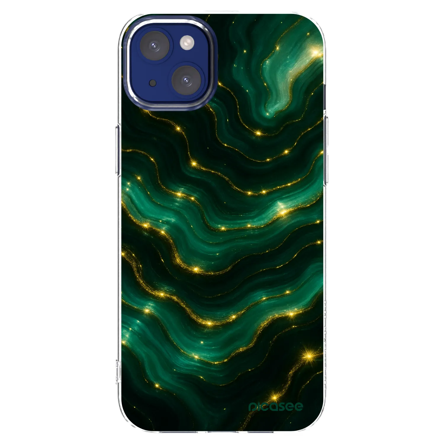 Picasee διαφανής θήκη σιλικόνης Apple iPhone 14 Plus - Emerald