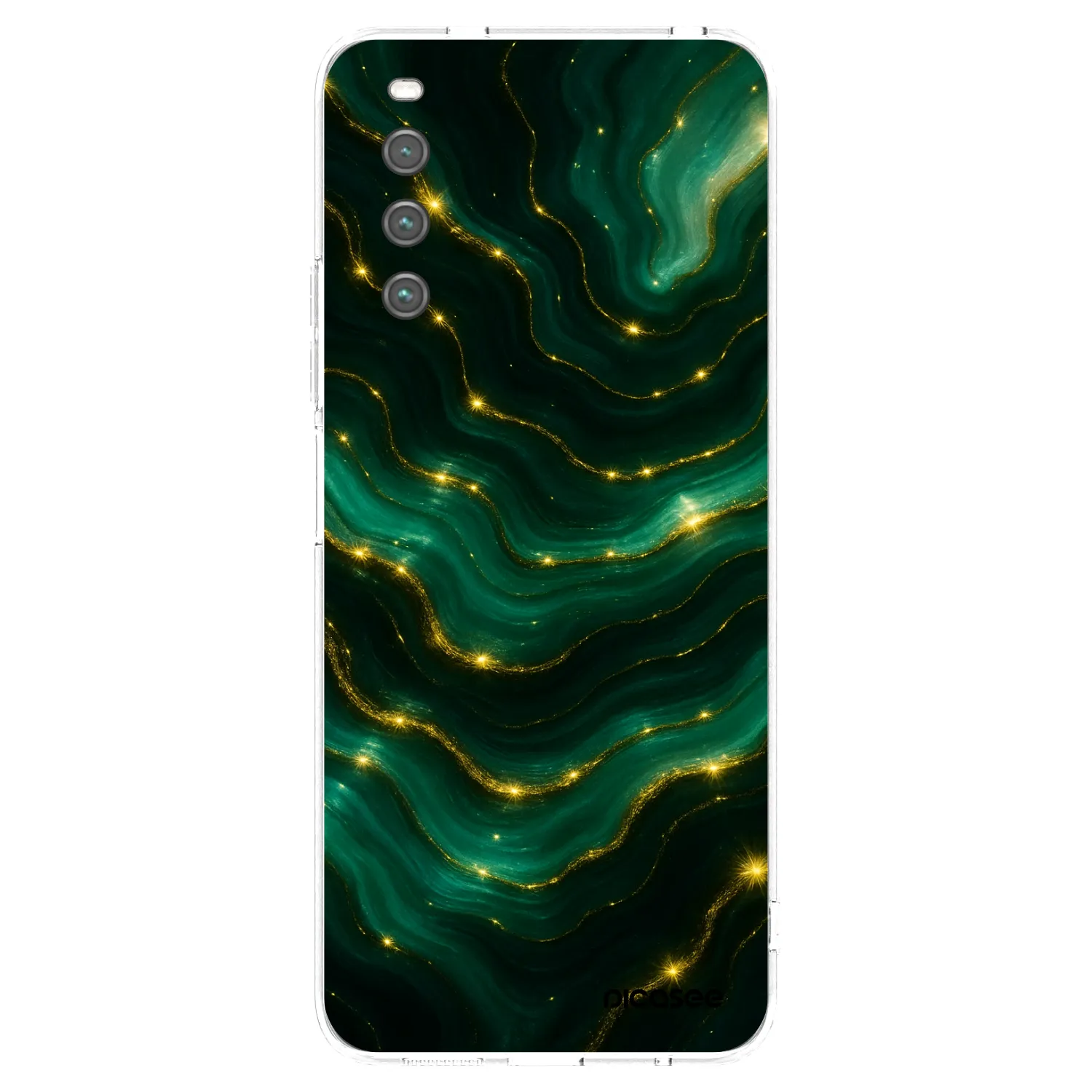 Picasee διαφανής θήκη σιλικόνης Sony Xperia 10 IV 5G - Emerald