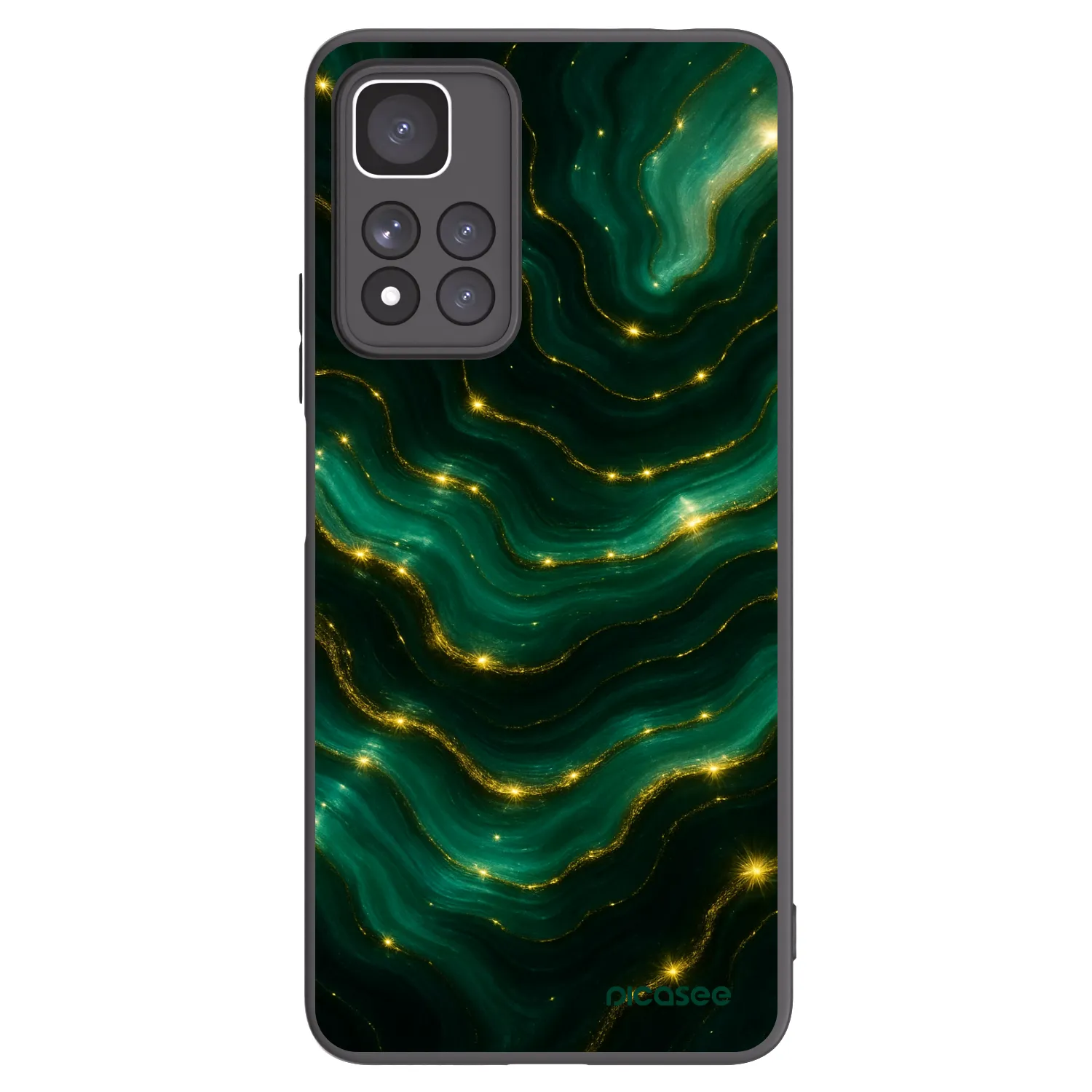 Picasee Μαύρη θήκη σιλικόνης για Xiaomi Redmi Note 11 Pro+ 5G - Emerald