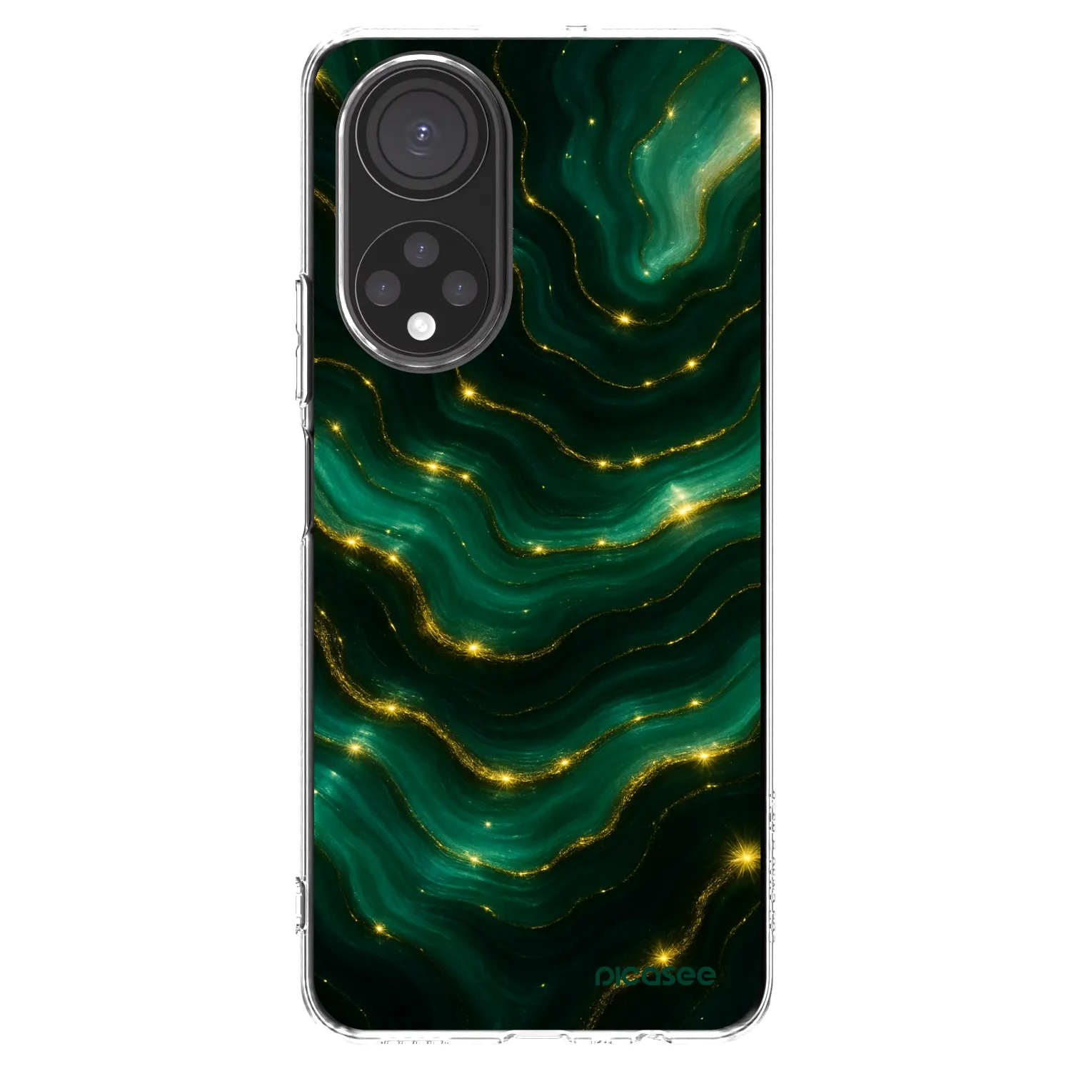 Picasee διαφανής θήκη σιλικόνης Honor X7 - Emerald