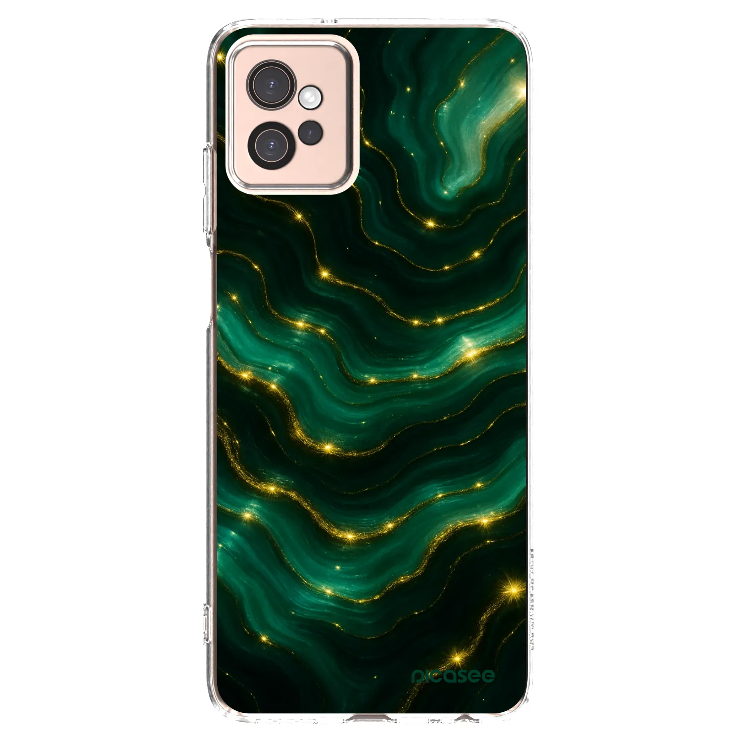Picasee διαφανής θήκη σιλικόνης Motorola Moto G32 - Emerald