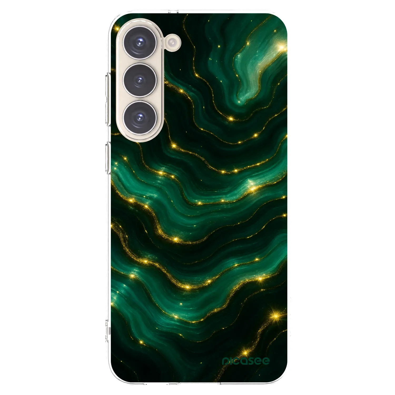 Picasee διαφανής θήκη σιλικόνης Samsung Galaxy S23+ 5G - Emerald