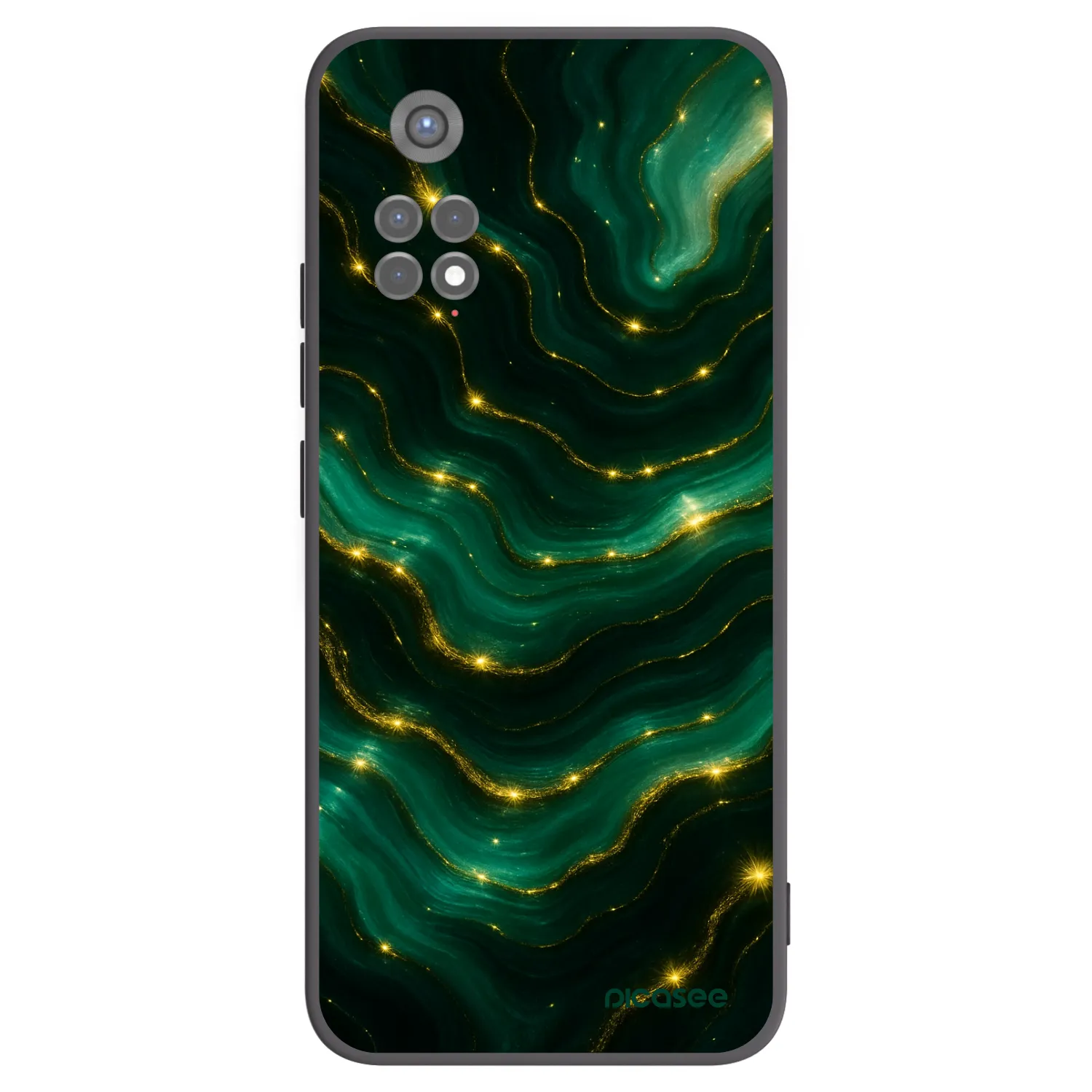 Picasee Μαύρη θήκη σιλικόνης για Xiaomi Redmi Note 11S 5G - Emerald