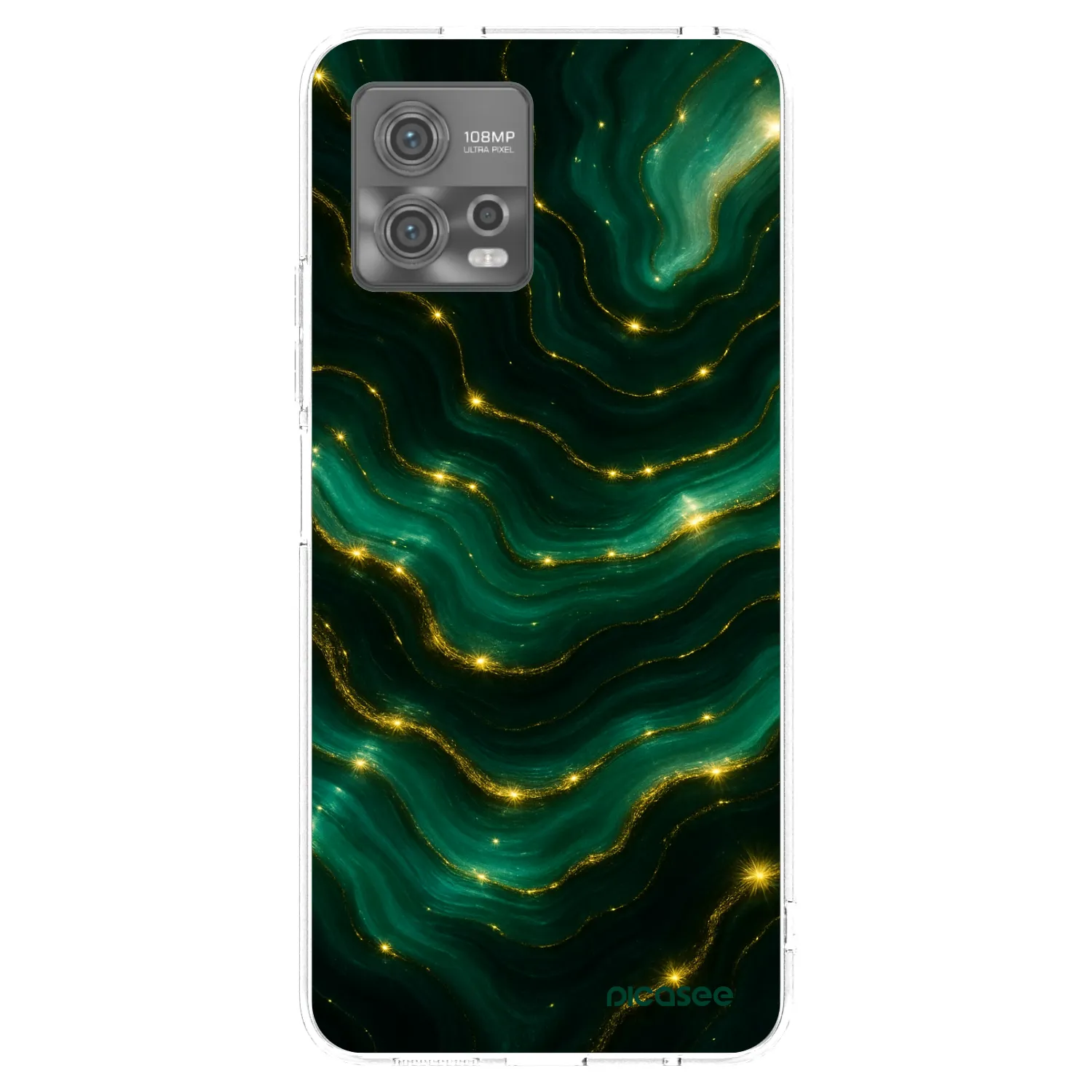 Picasee διαφανής θήκη σιλικόνης Motorola Moto G72 - Emerald