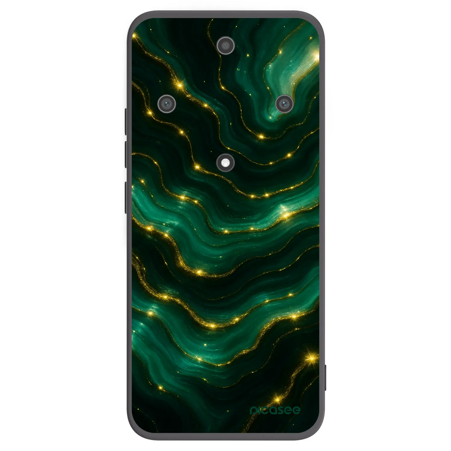 Picasee Μαύρη θήκη σιλικόνης για Honor Magic5 Lite 5G - Emerald