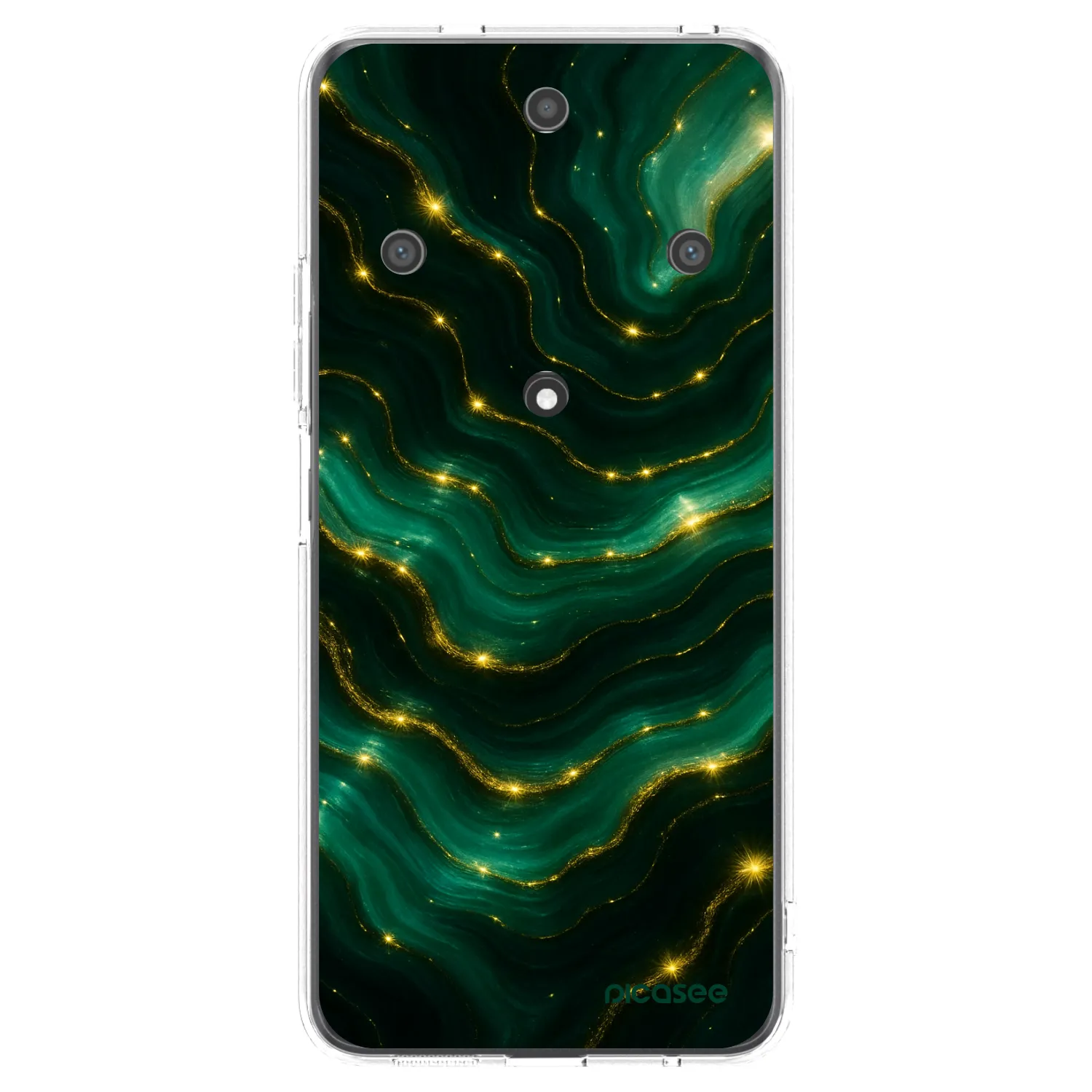 Picasee διαφανής θήκη σιλικόνης Honor Magic5 Lite 5G - Emerald