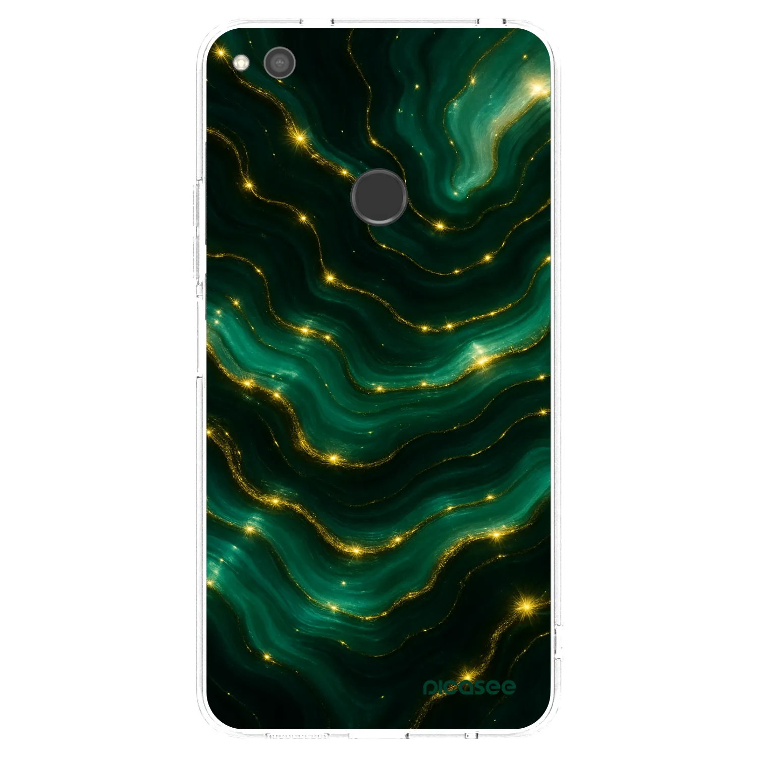 Picasee διαφανής θήκη σιλικόνης Huawei P9 Lite 2017 - Emerald