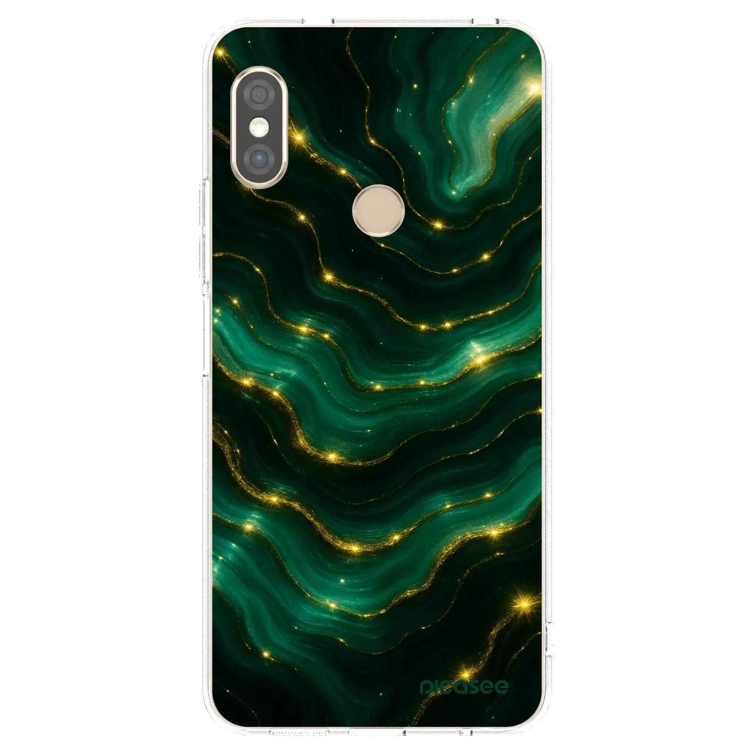 Picasee διαφανής θήκη σιλικόνης Xiaomi Redmi Note 5 Global - Emerald