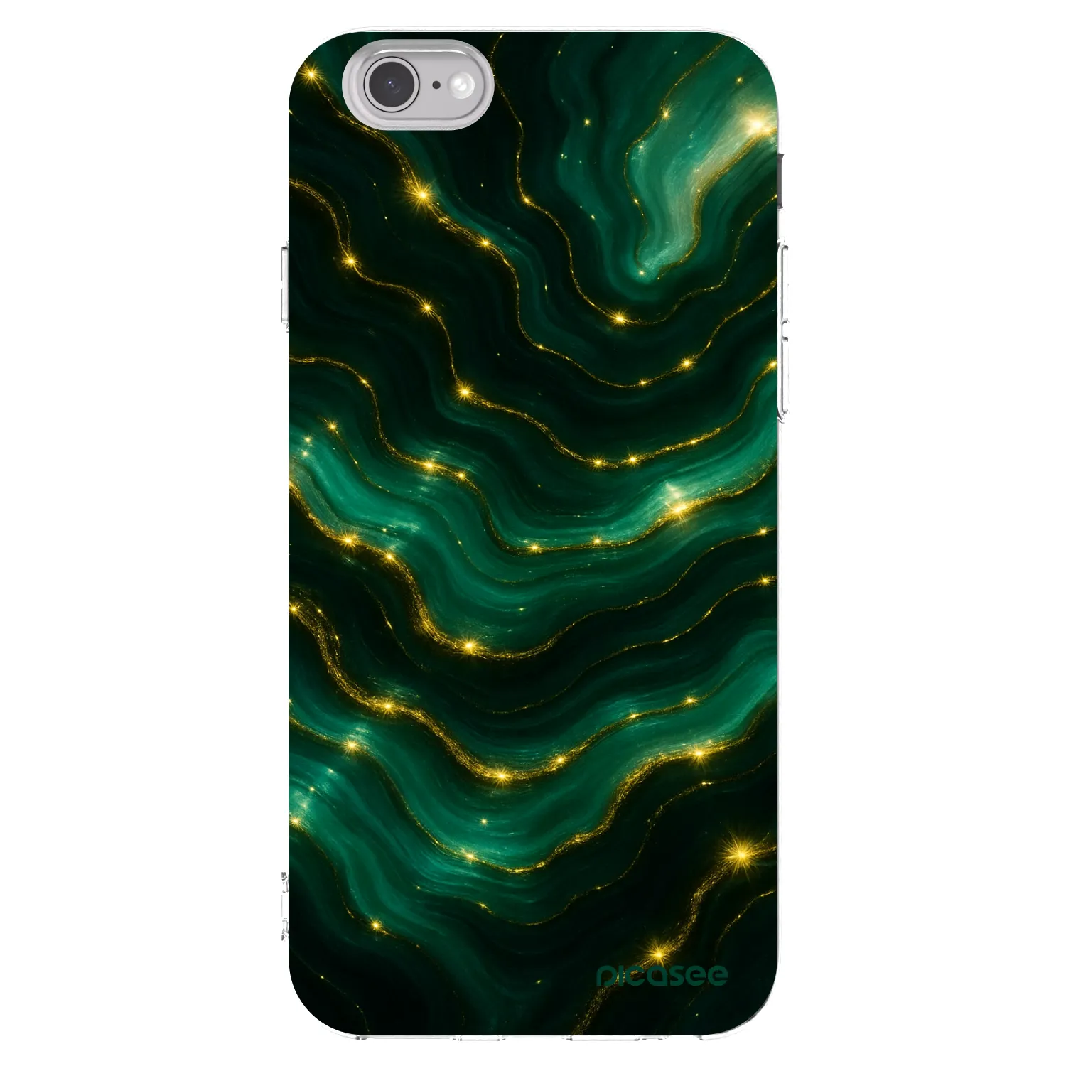 Picasee διαφανής θήκη σιλικόνης Apple iPhone 6/6S - Emerald