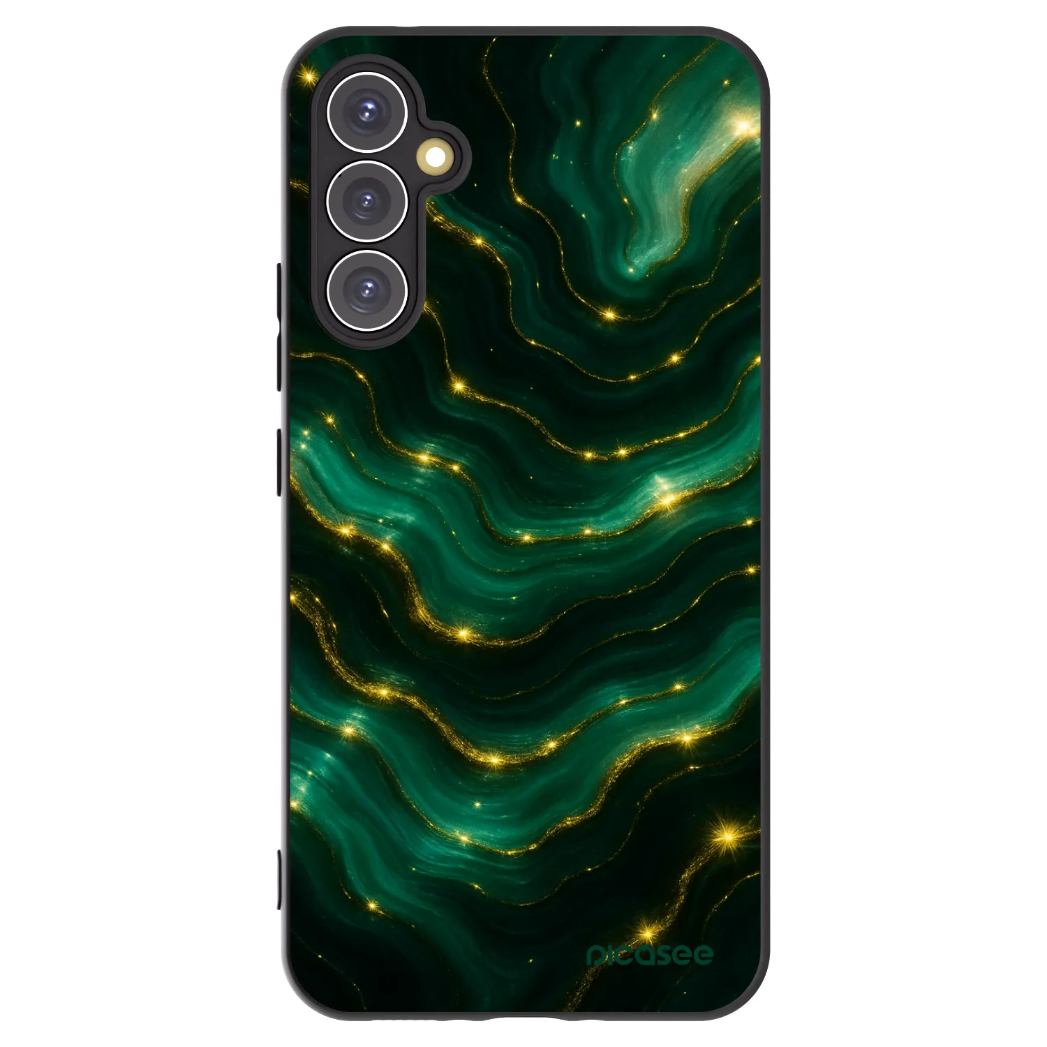Picasee Μαύρη θήκη σιλικόνης για Samsung Galaxy A34 5G A346B - Emerald