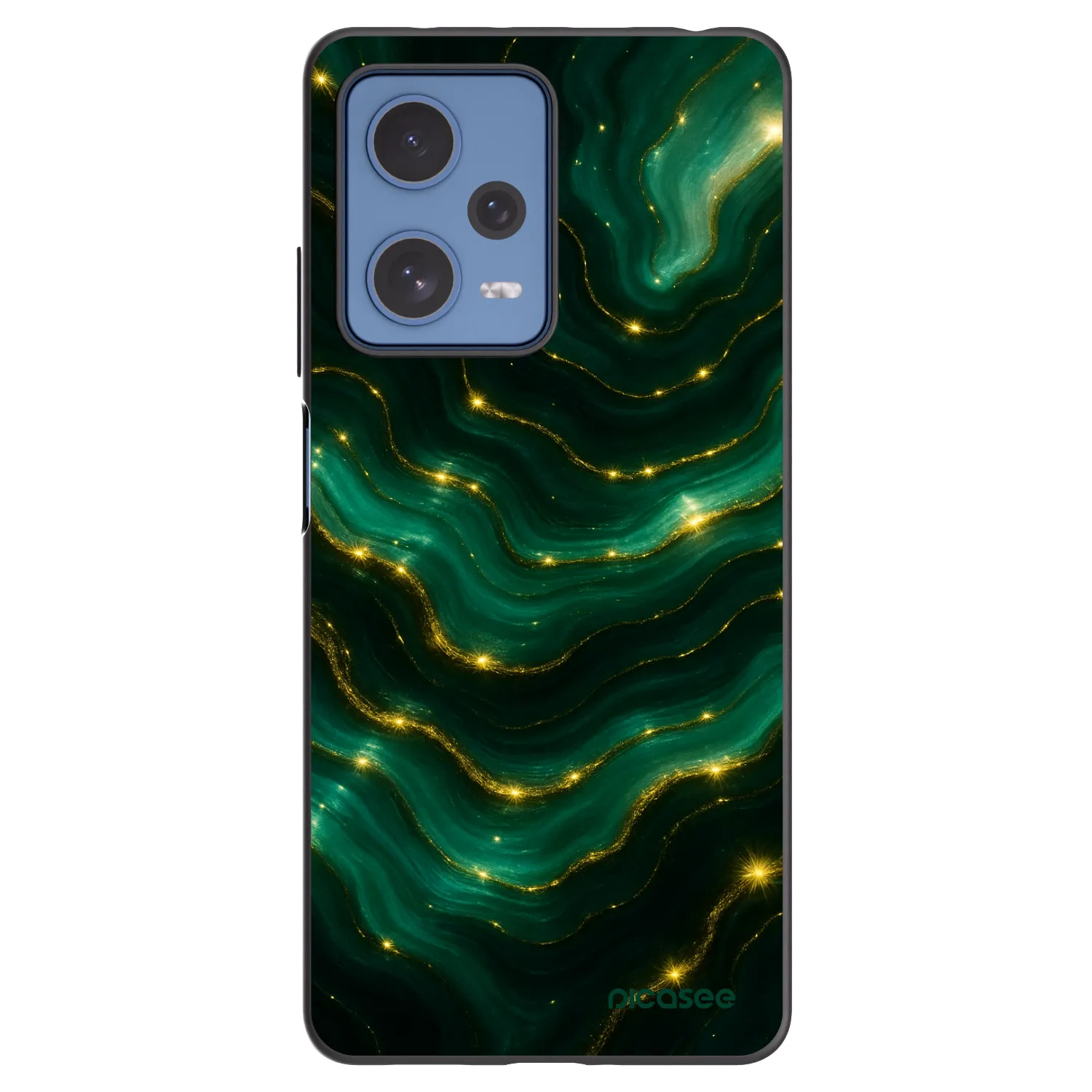 Picasee Μαύρη θήκη σιλικόνης για Xiaomi Redmi Note 12 Pro 5G - Emerald