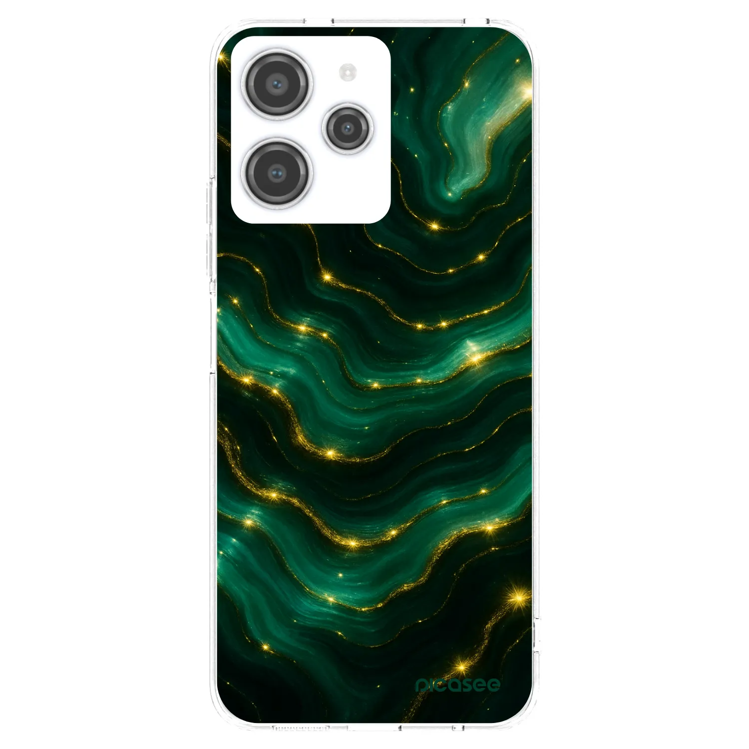 Picasee διαφανής θήκη σιλικόνης Xiaomi Redmi 12 4G - Emerald