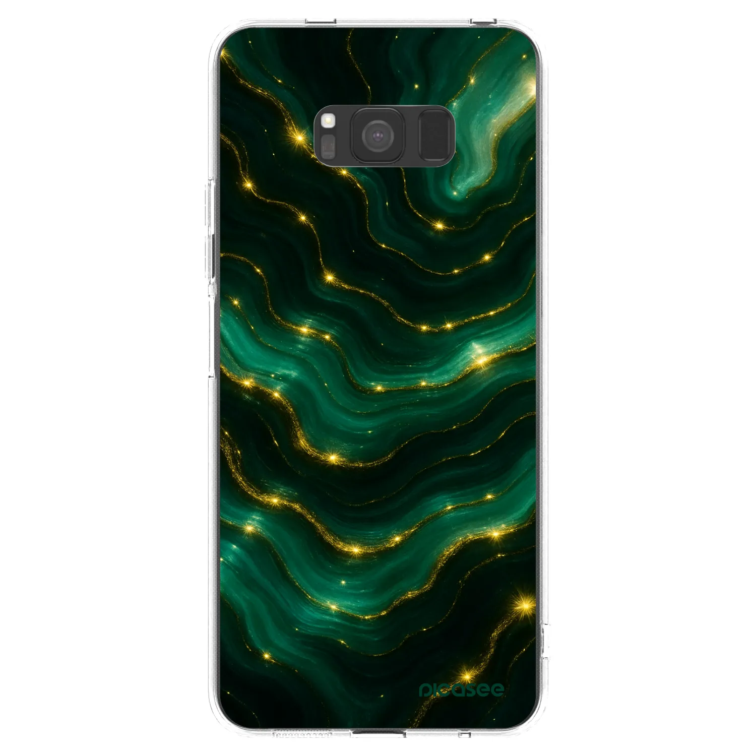 Picasee διαφανής θήκη σιλικόνης Samsung Galaxy S8 G950F - Emerald
