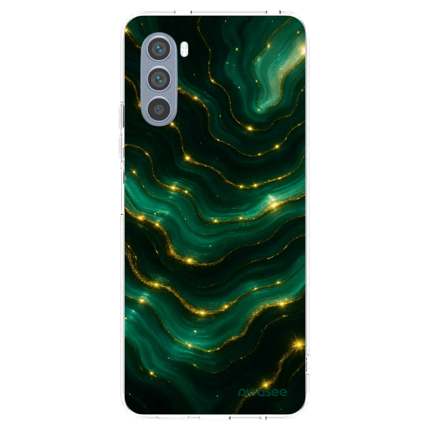 Picasee διαφανής θήκη σιλικόνης Motorola Moto G62 - Emerald