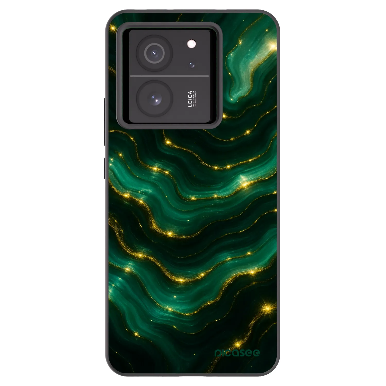 Picasee Μαύρη θήκη σιλικόνης για Xiaomi 13T - Emerald