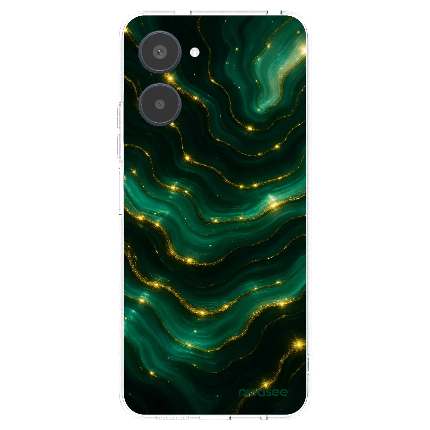 Picasee διαφανής θήκη σιλικόνης Realme 10 4G - Emerald
