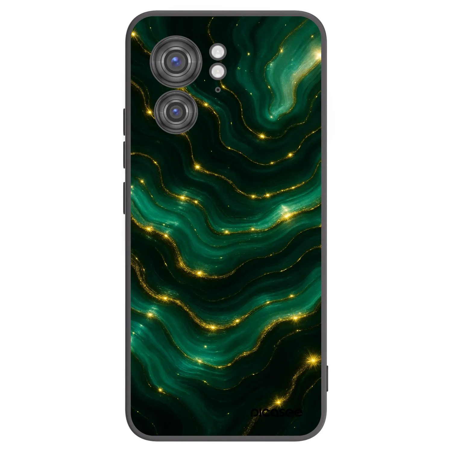 Picasee Μαύρη θήκη σιλικόνης για Motorola Edge 40 - Emerald