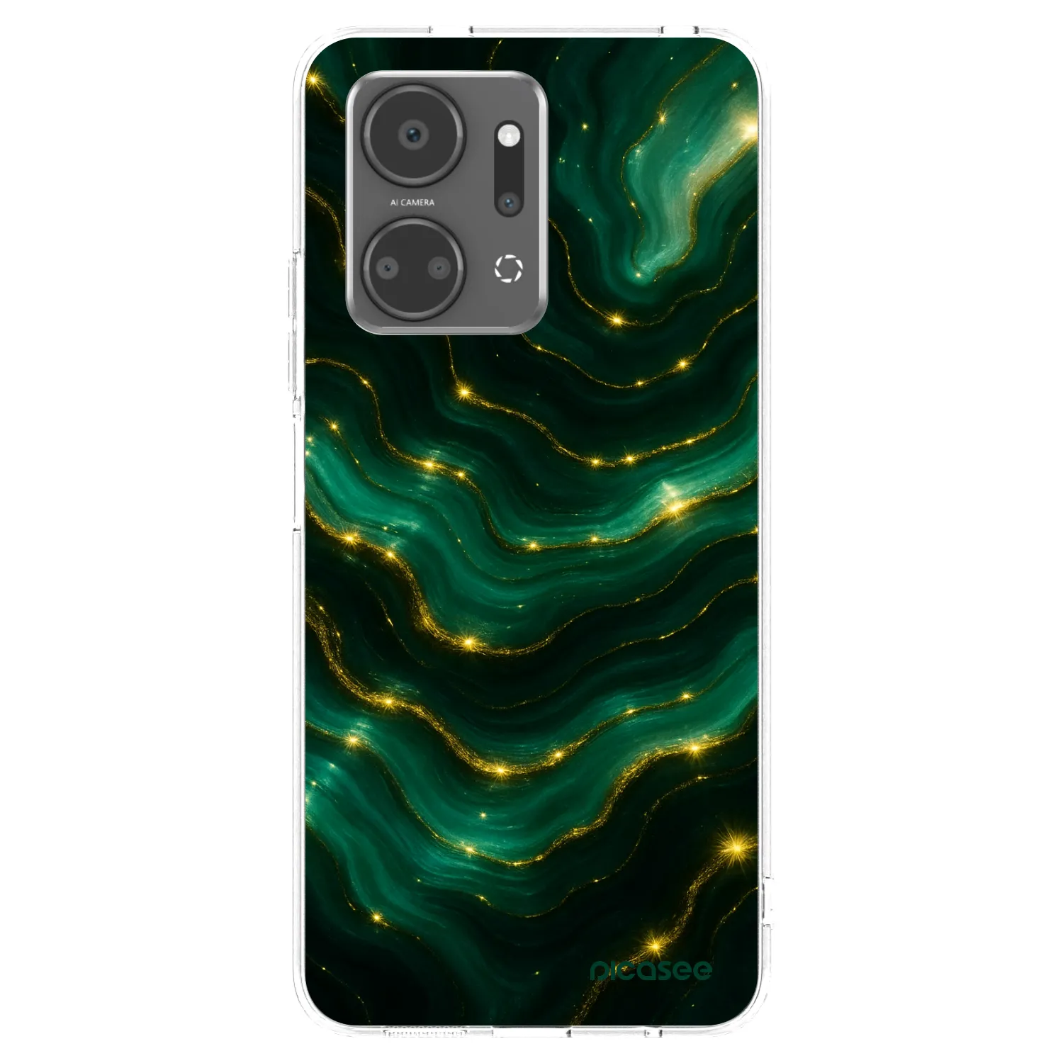 Picasee διαφανής θήκη σιλικόνης Honor X7a - Emerald