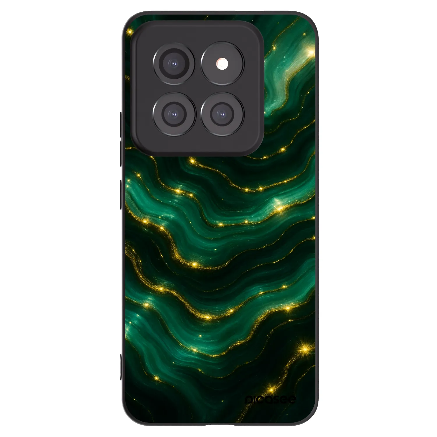 Picasee Μαύρη θήκη σιλικόνης για Xiaomi 14 Pro - Emerald