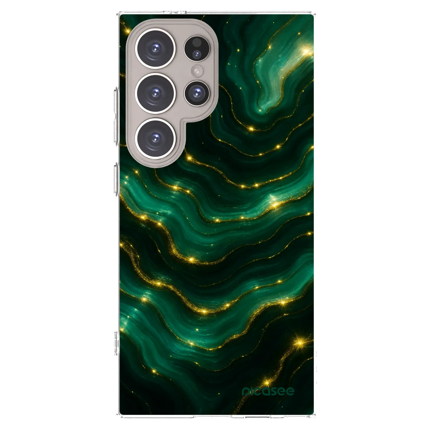 Picasee διαφανής θήκη σιλικόνης Samsung Galaxy S24 Ultra S928B 5G - Emerald