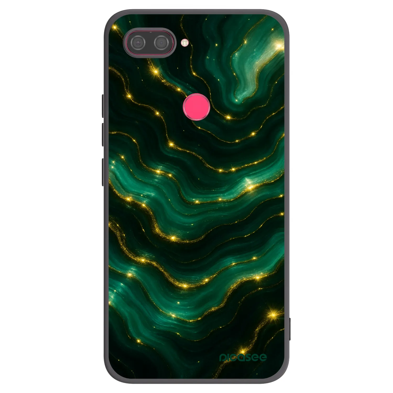 Picasee Μαύρη θήκη σιλικόνης για Xiaomi Mi 8 Lite - Emerald