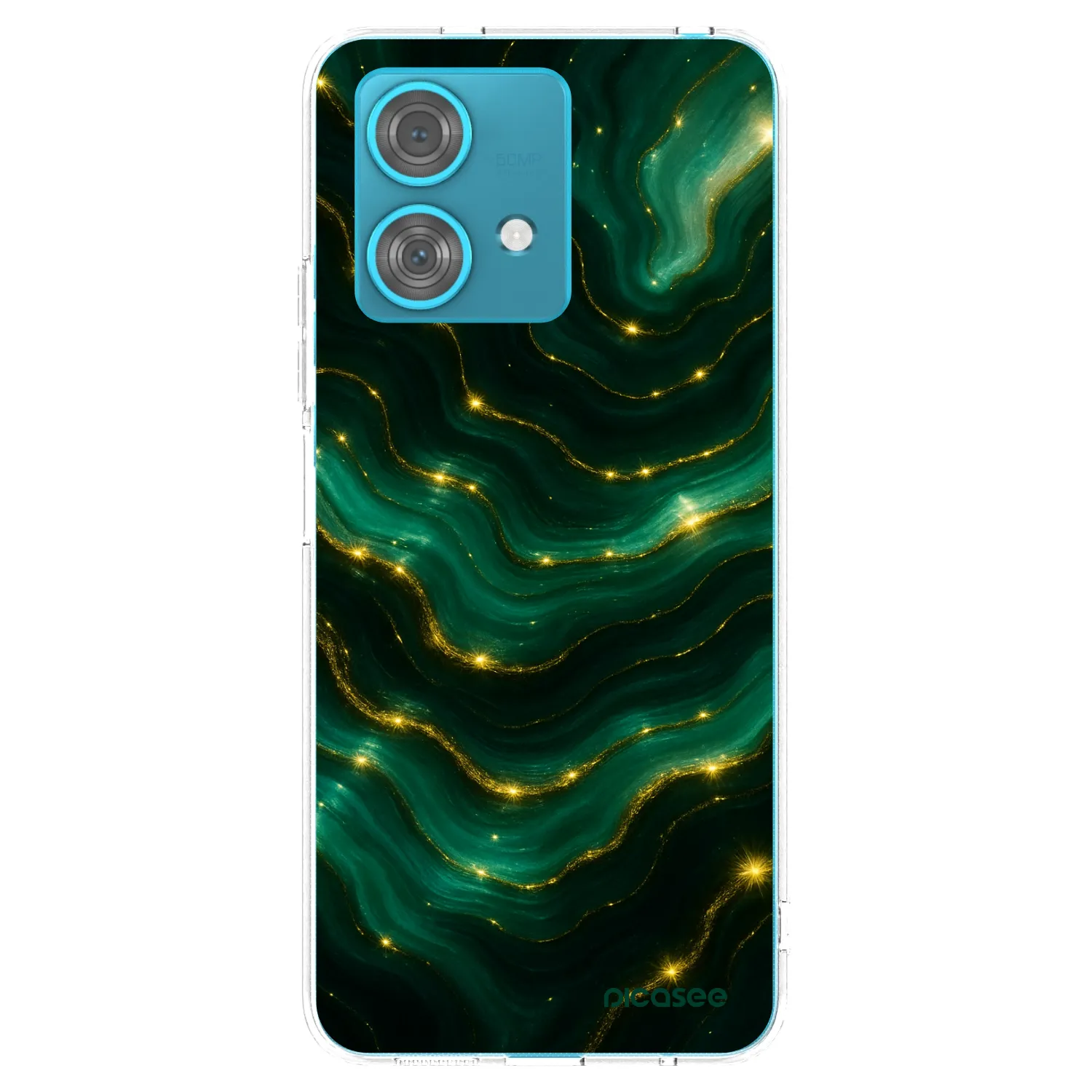 Picasee διαφανής θήκη σιλικόνης Motorola Edge 40 Neo - Emerald