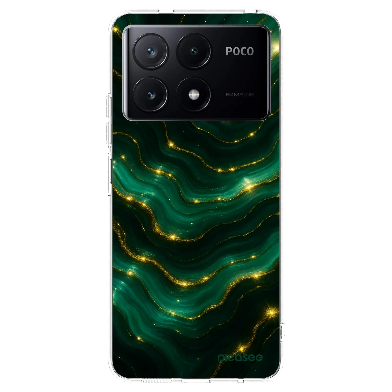 Picasee διαφανής θήκη σιλικόνης Xiaomi Poco X6 Pro - Emerald