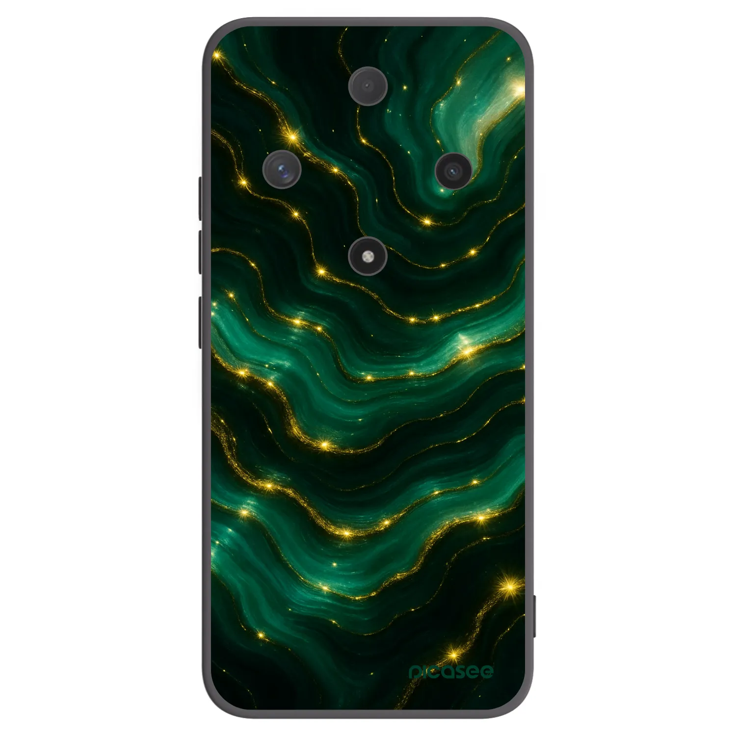 Picasee Μαύρη θήκη σιλικόνης για Honor Magic6 Lite 5G - Emerald
