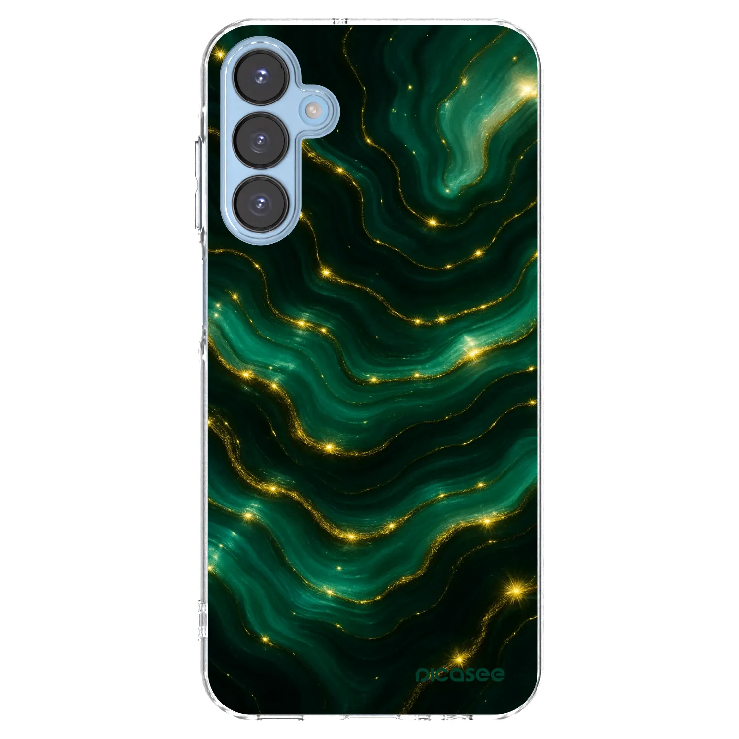 Picasee διαφανής θήκη σιλικόνης Samsung Galaxy A15 A156B 5G - Emerald