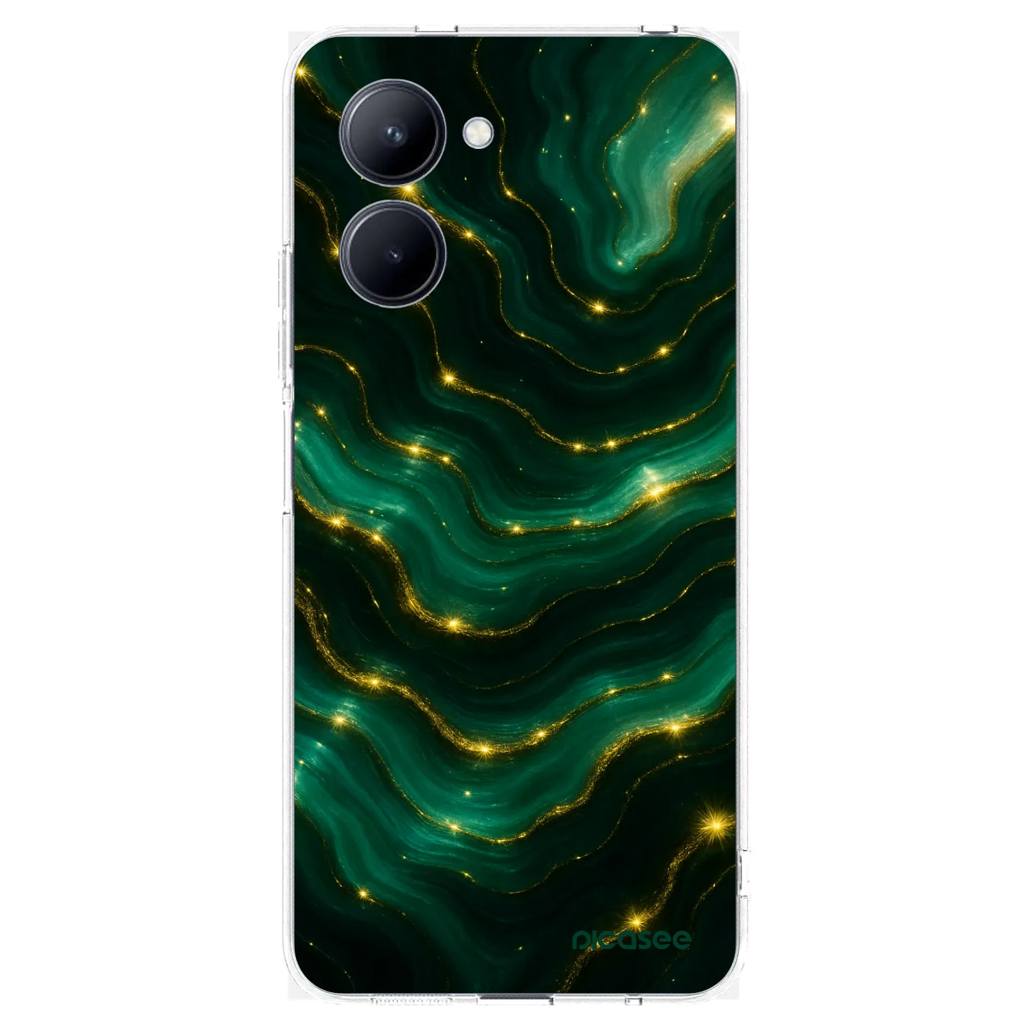 Picasee διαφανής θήκη σιλικόνης Realme C33 (2023) - Emerald