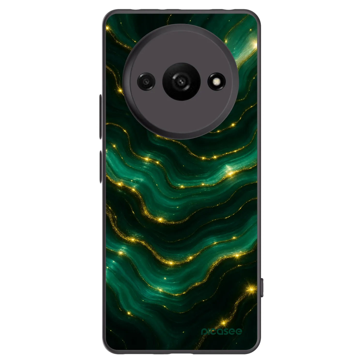Picasee Μαύρη θήκη σιλικόνης για Xiaomi Redmi A3 - Emerald