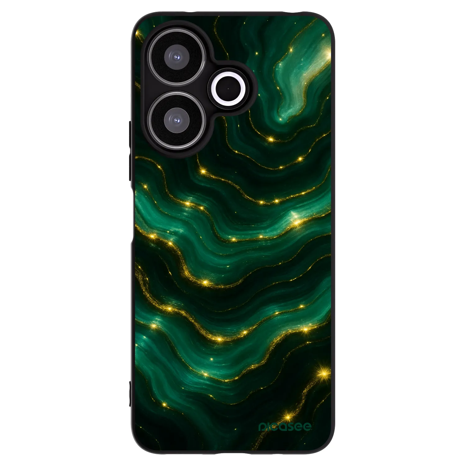 Picasee Μαύρη θήκη σιλικόνης για Xiaomi Redmi 13 4G - Emerald