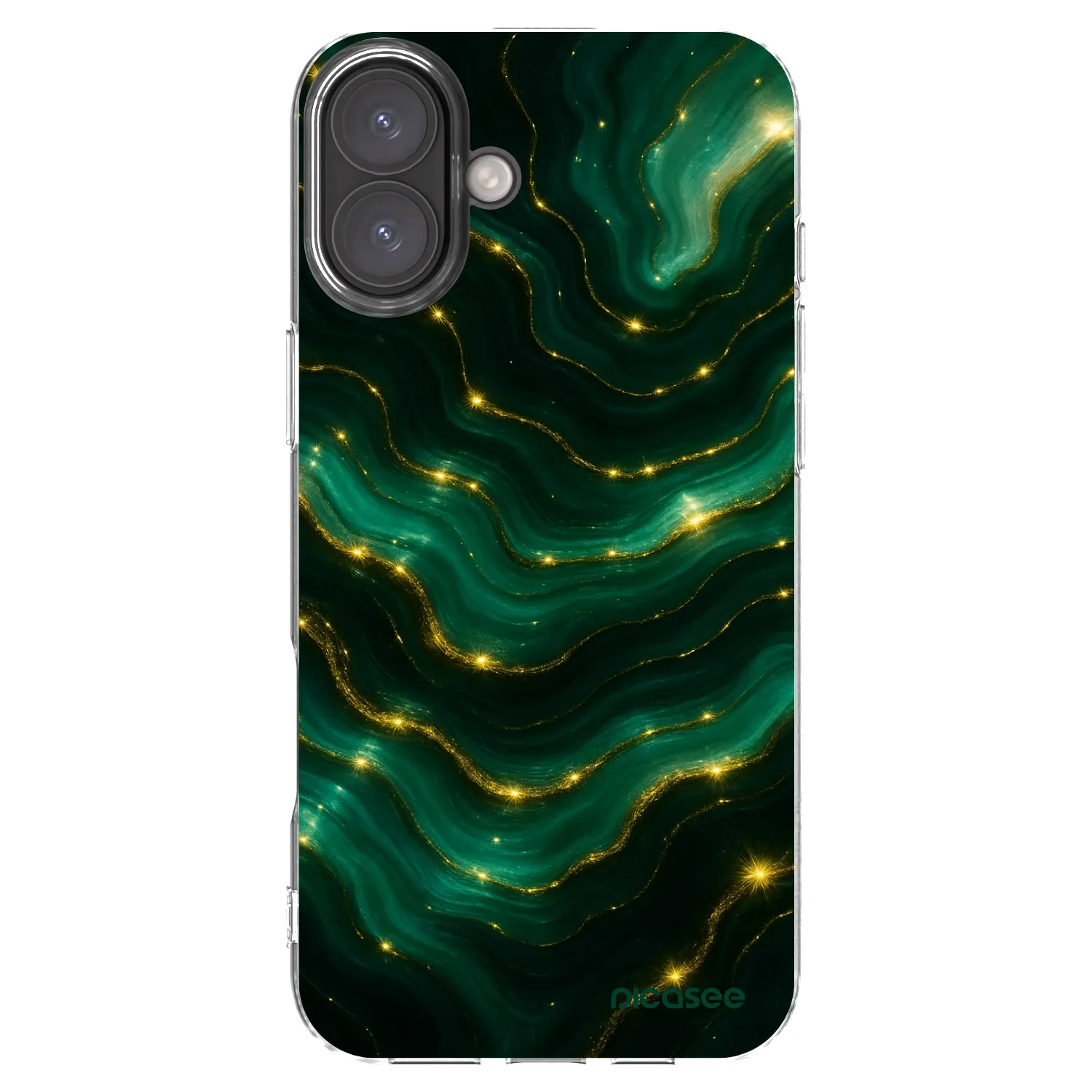 Picasee διαφανής θήκη σιλικόνης Apple iPhone 16 Plus - Emerald