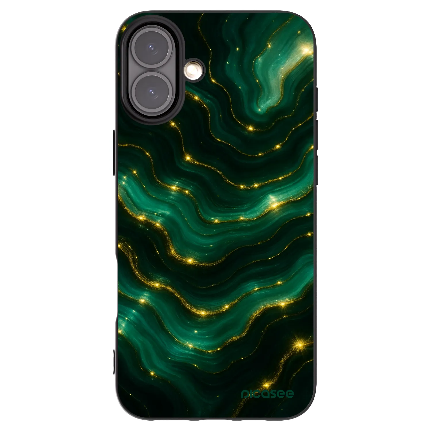 Picasee Μαύρη θήκη σιλικόνης για Apple iPhone 16 Plus - Emerald