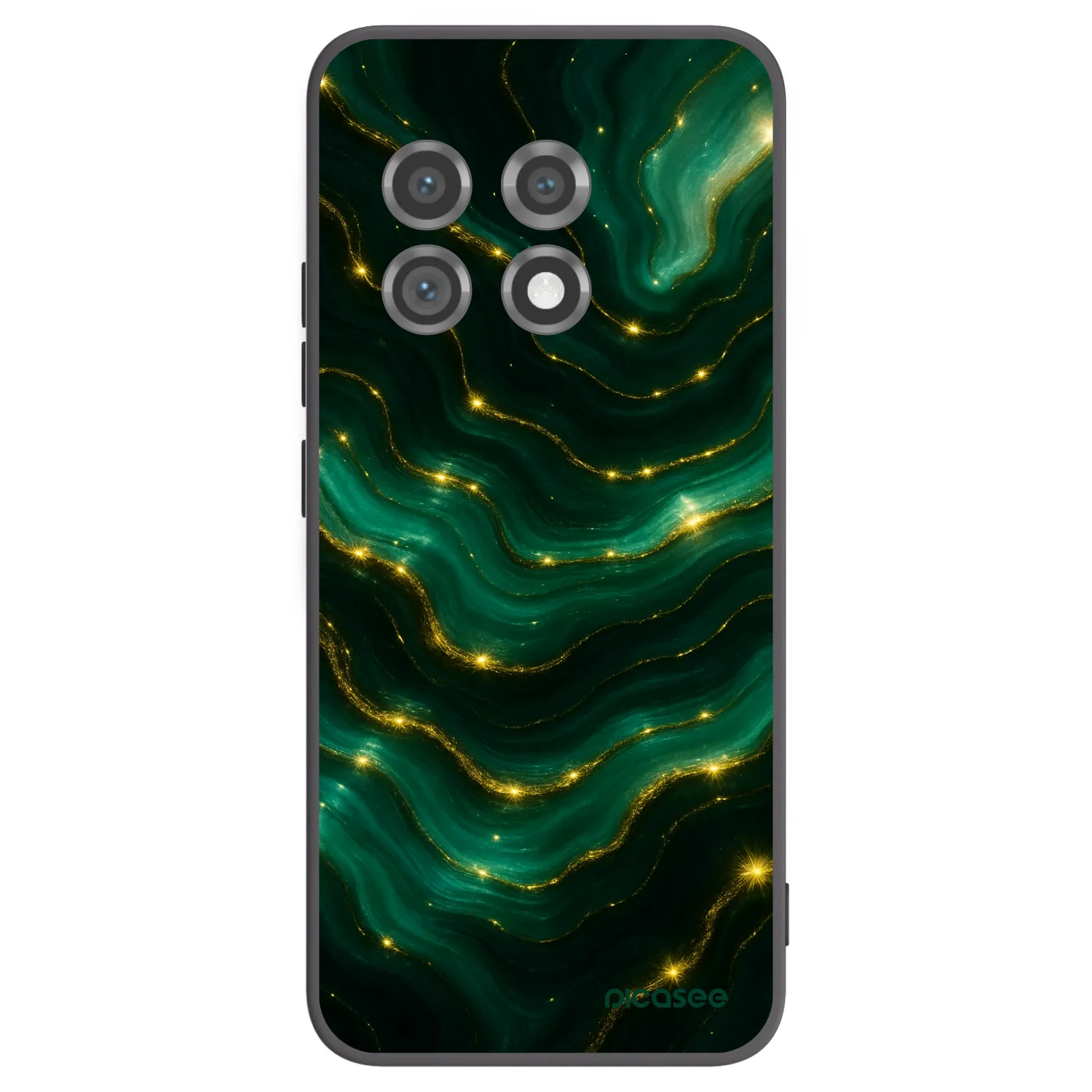 Picasee Μαύρη θήκη σιλικόνης για OnePlus 11 5G - Emerald