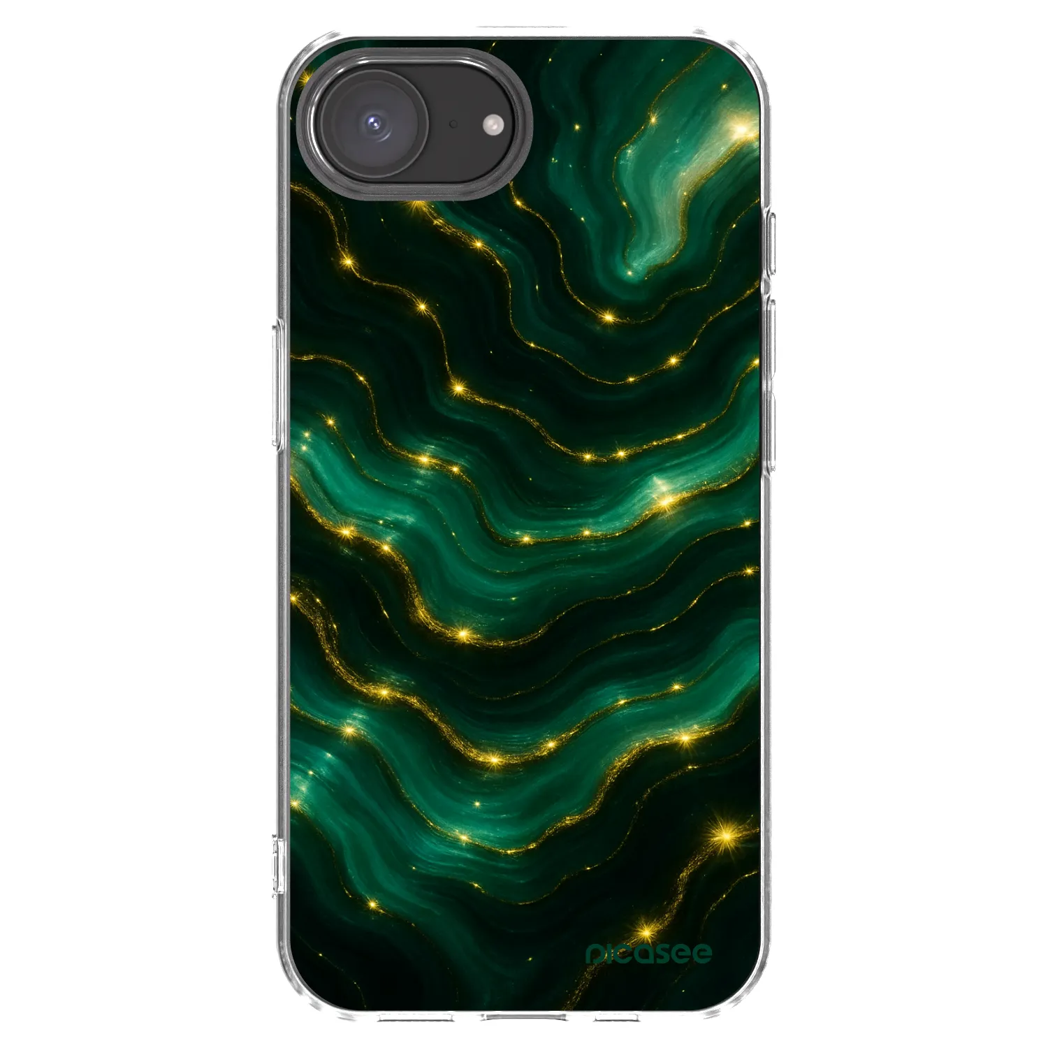 Picasee διαφανής θήκη σιλικόνης Apple iPhone 16e - Emerald