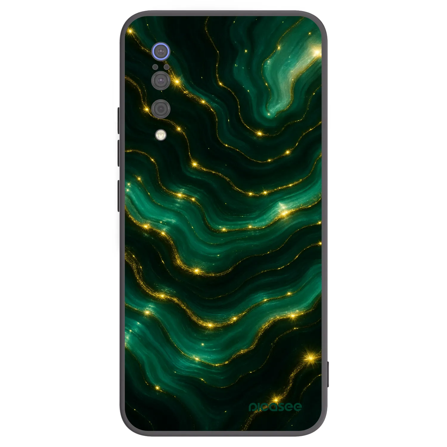 Picasee Μαύρη θήκη σιλικόνης για Xiaomi Mi 9 - Emerald