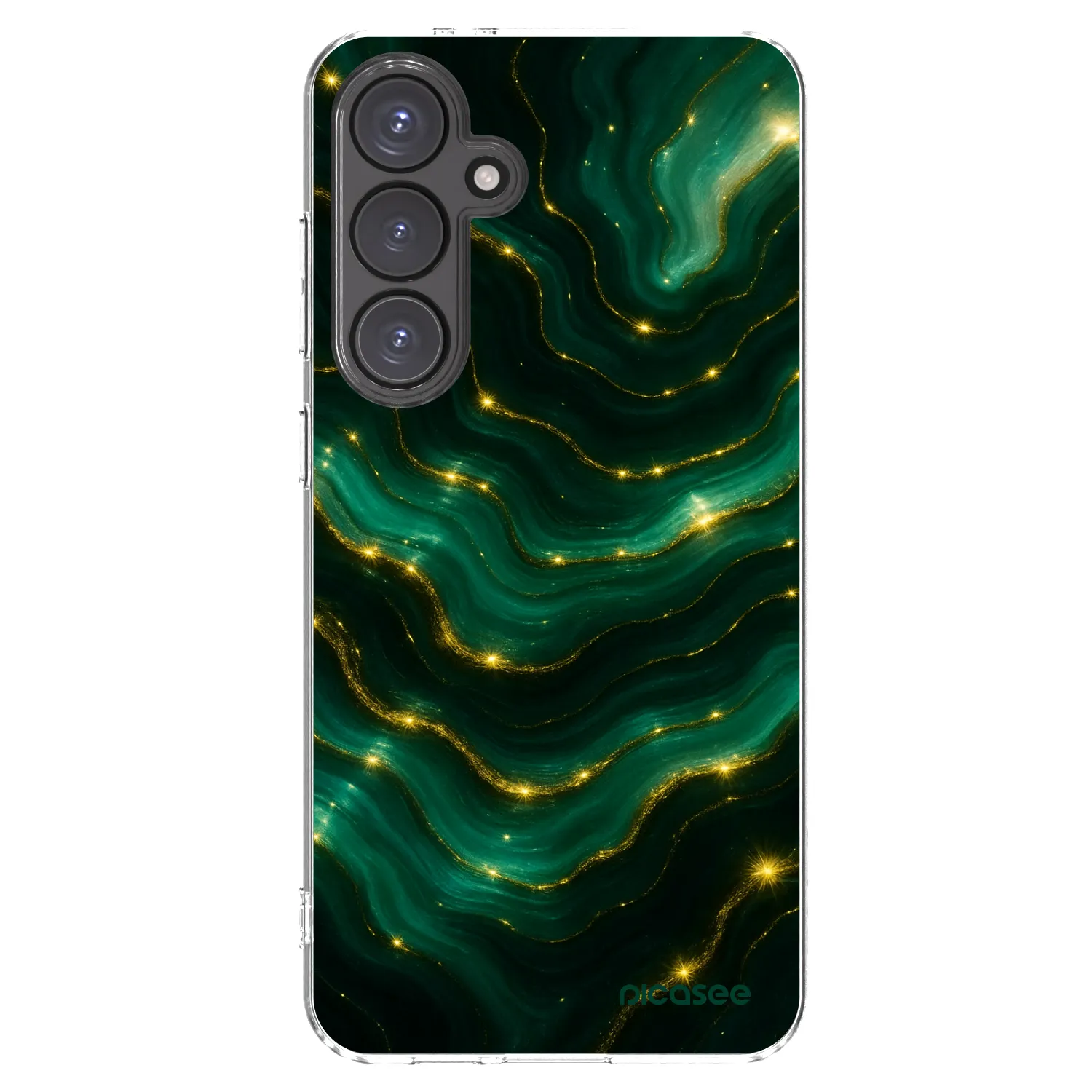 Picasee διαφανής θήκη σιλικόνης Samsung Galaxy S24 FE S721B - Emerald