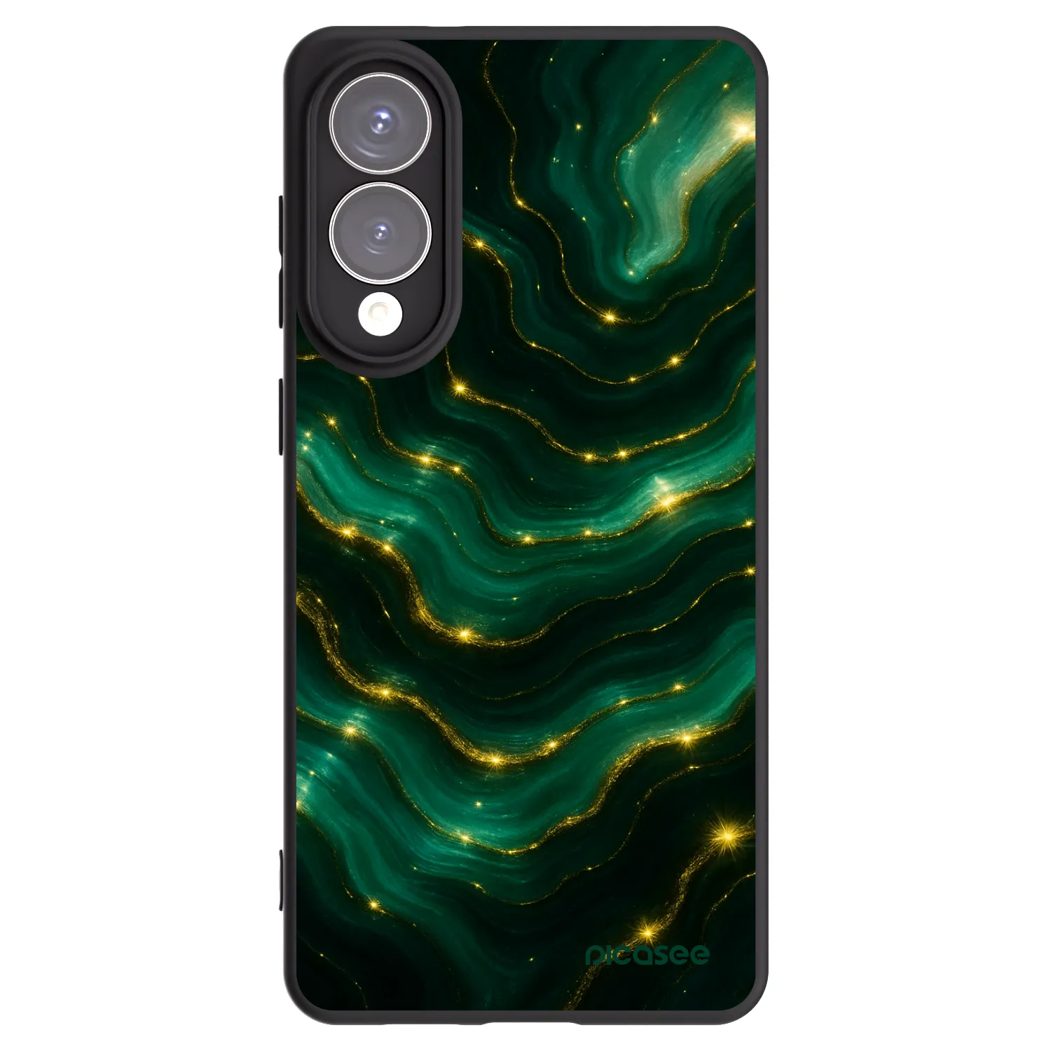 Picasee Μαύρη θήκη σιλικόνης για Samsung Galaxy S25 Edge 5G - Emerald