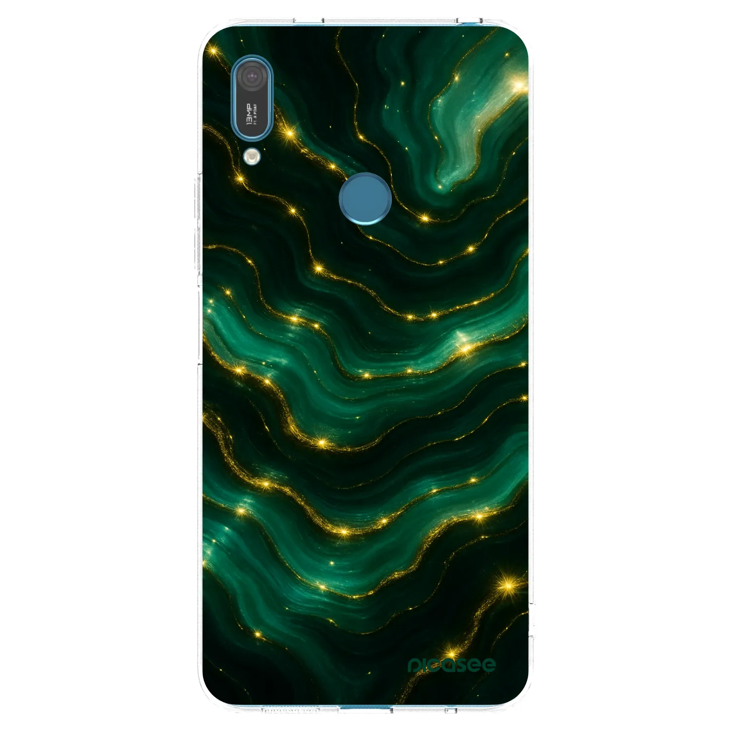Picasee διαφανής θήκη σιλικόνης Huawei Y7 2019 - Emerald