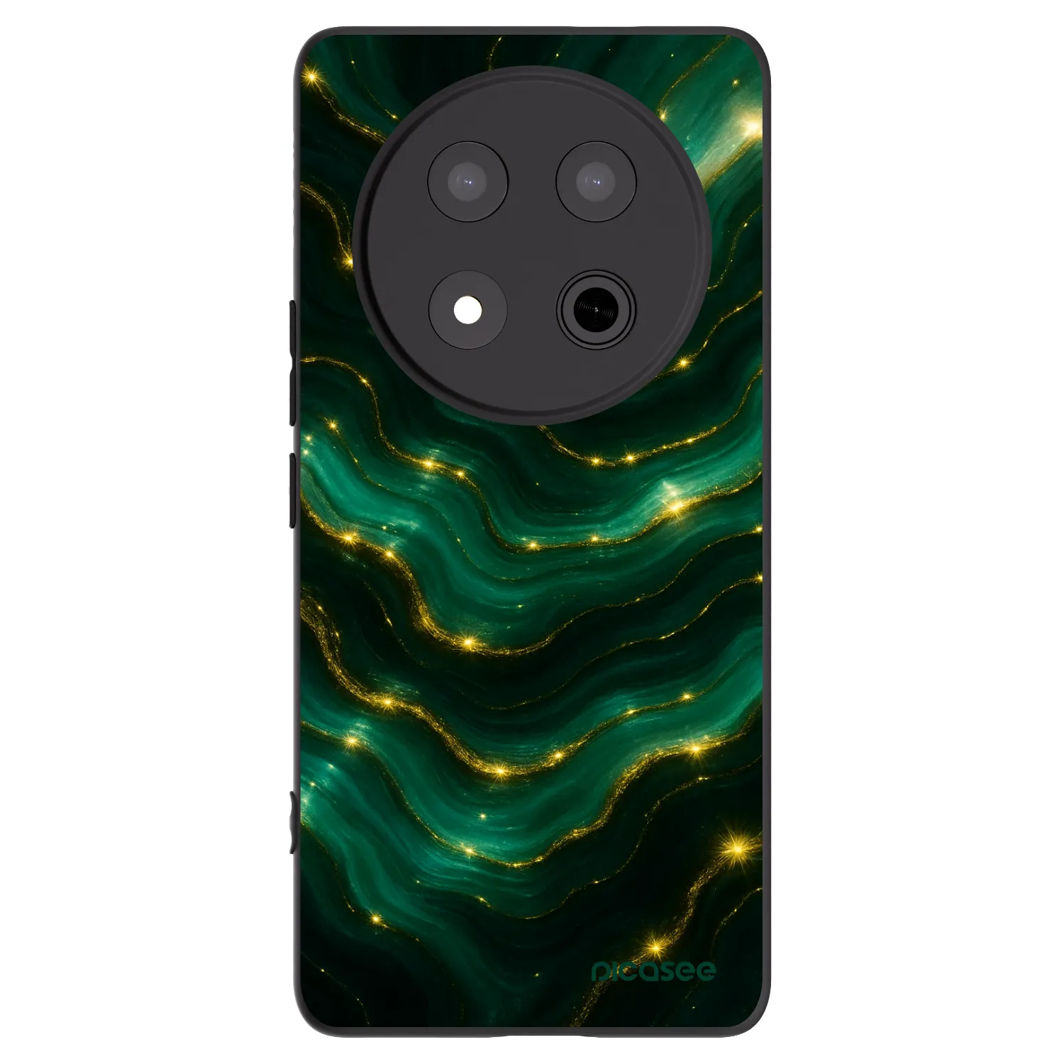 Picasee Μαύρη θήκη σιλικόνης για Honor Magic7 Lite 5G - Emerald