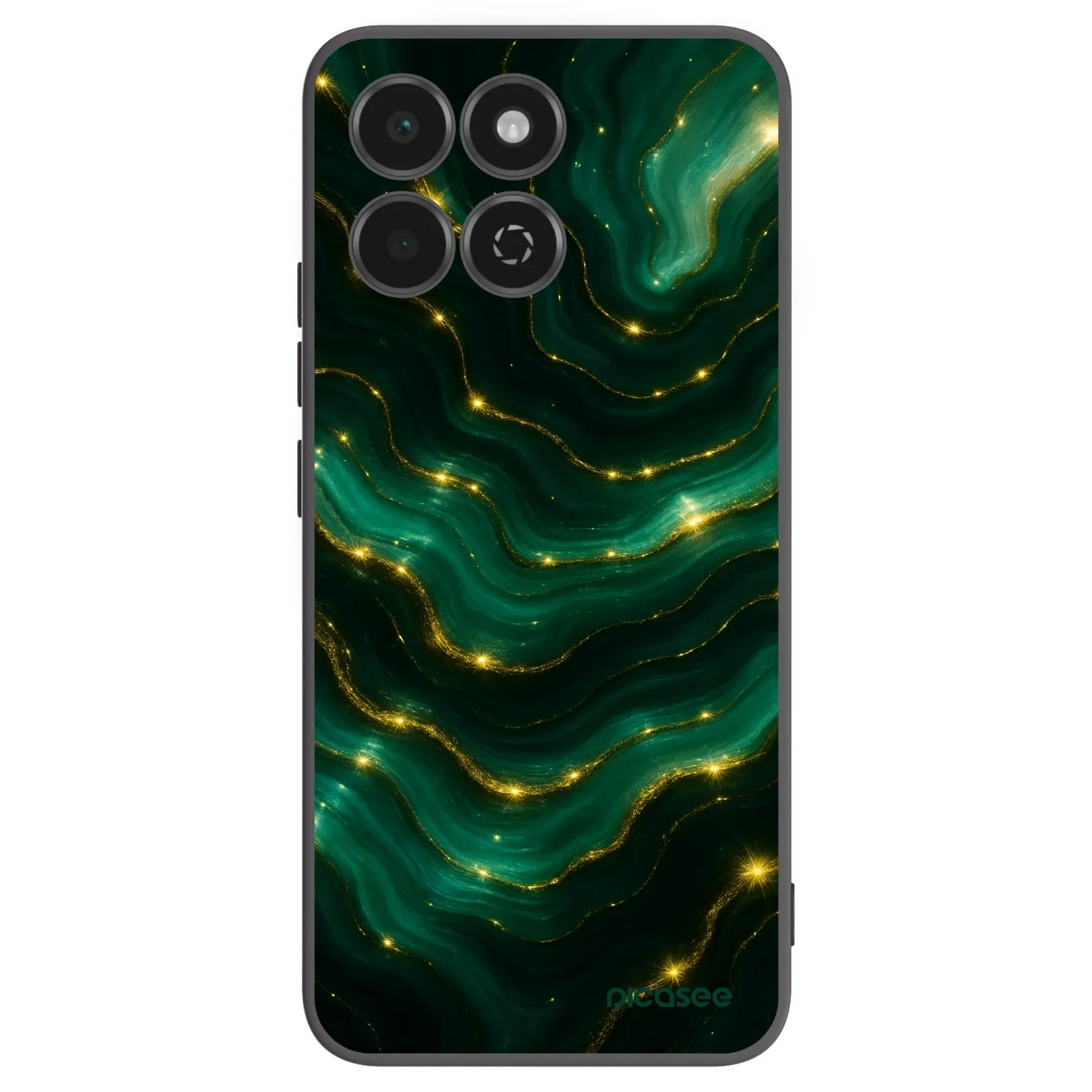 Picasee Μαύρη θήκη σιλικόνης για Honor 200 Smart 5G - Emerald