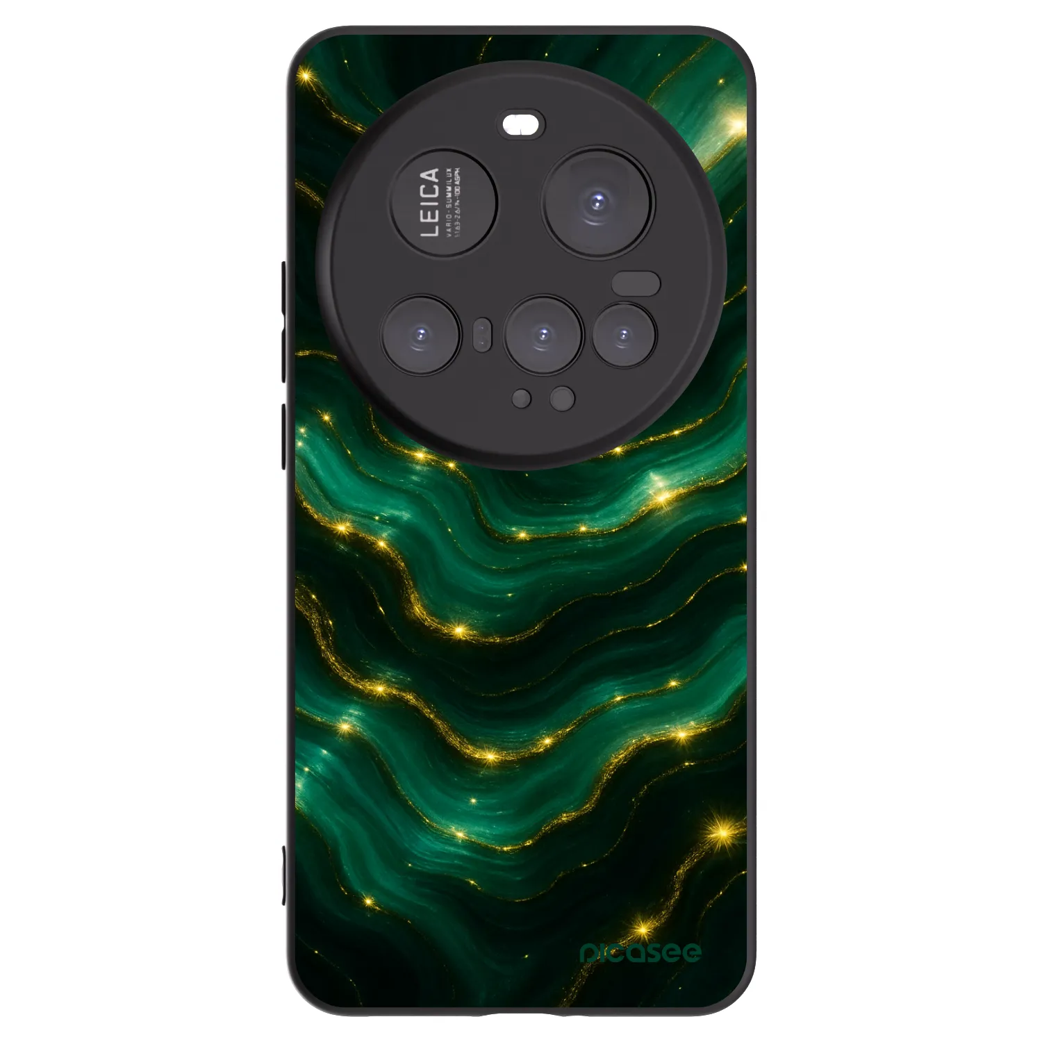 Picasee Μαύρη θήκη σιλικόνης για Xiaomi 15 Ultra - Emerald