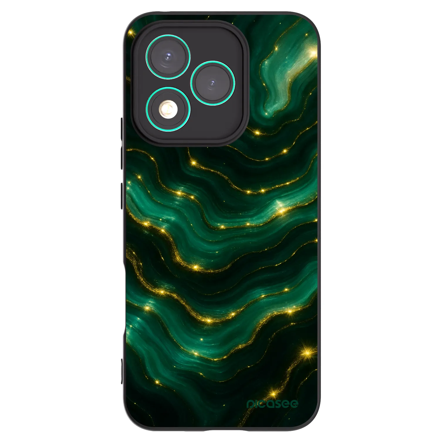 Picasee Μαύρη θήκη σιλικόνης για Honor 400 Lite 5G - Emerald