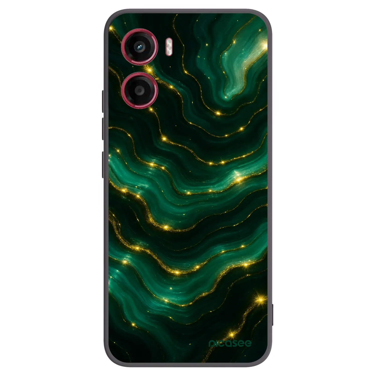 Picasee Μαύρη θήκη σιλικόνης για Motorola Moto G05 - Emerald