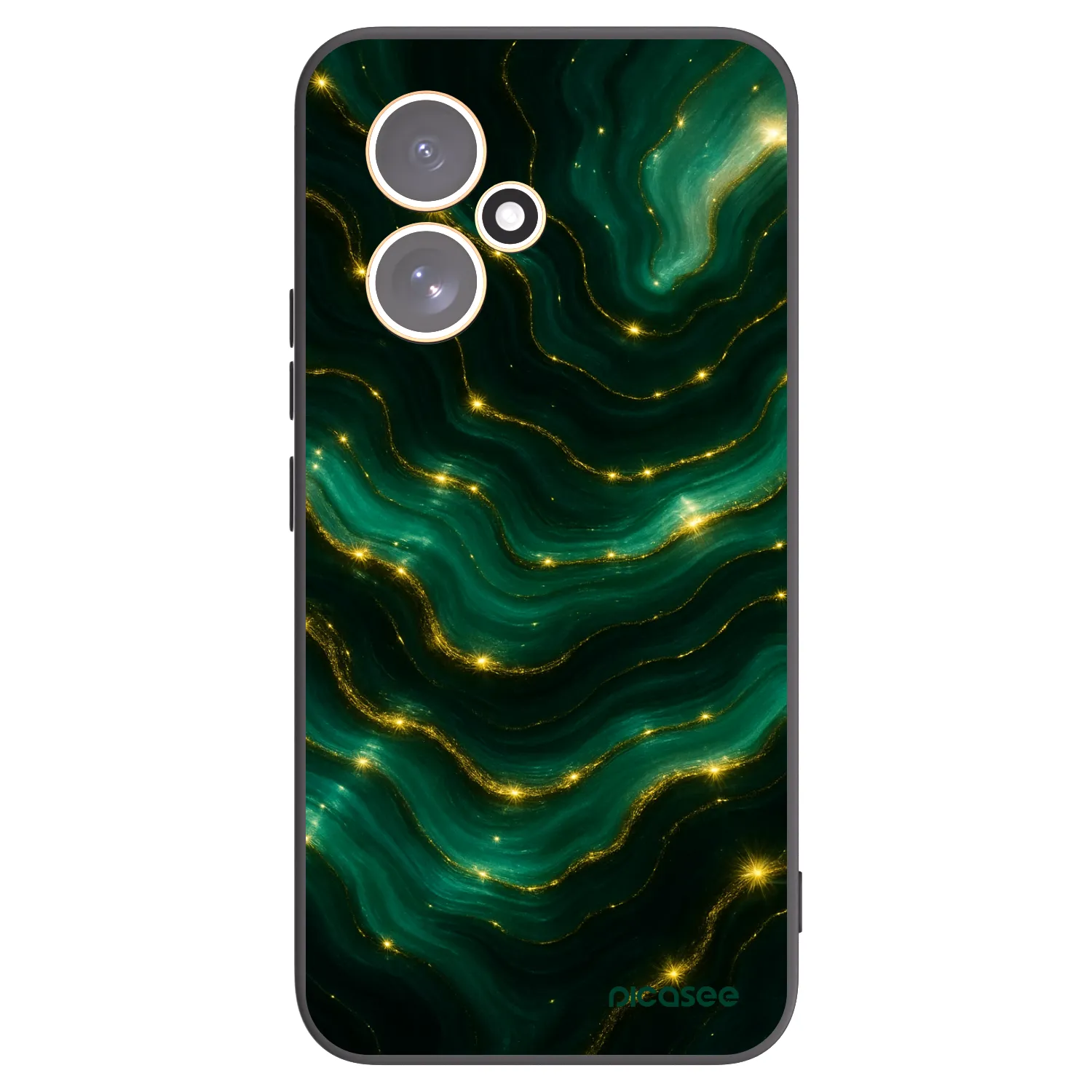 Picasee Μαύρη θήκη σιλικόνης για Honor 400 5G - Emerald